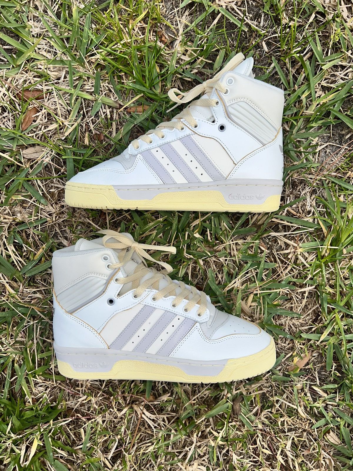 image of Adidas Rivalry Hi ‘86 Shoes in White, Men's (Size 7.5)