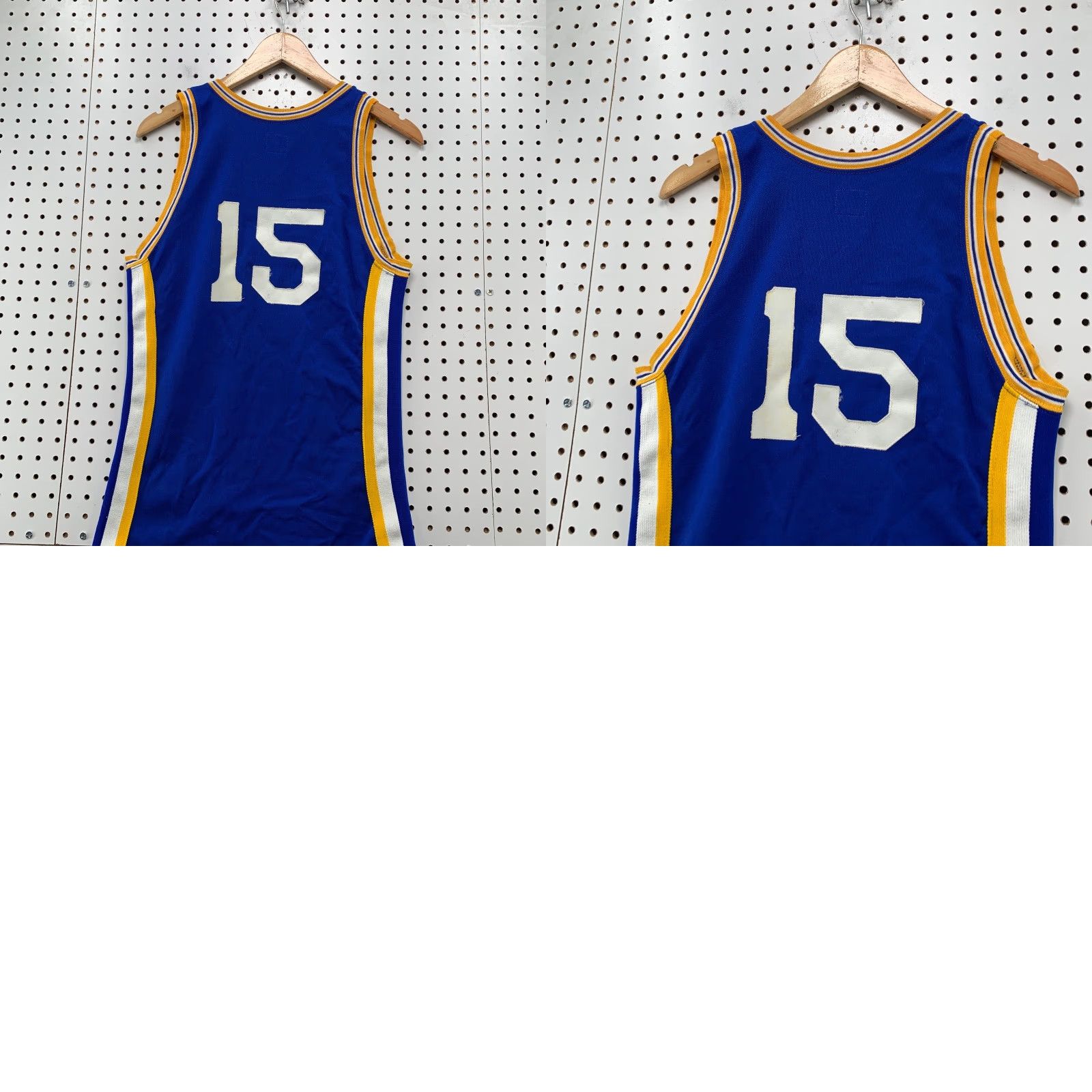 Vintage VINTAGE Felco Basketball Jersey Mens M Blue Yellow #15 USA Size US M / EU 48-50 / 2 - 9 Thumbnail