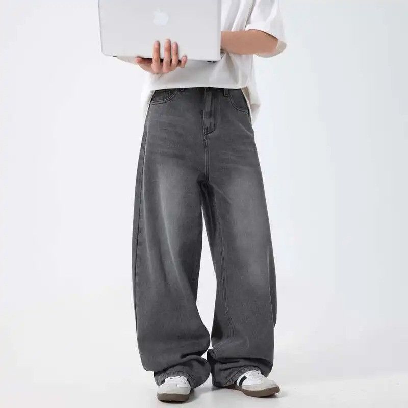 Jean New Fashion Men Wide Leg Jeans Size US 32 / EU 48 - 2 Thumbnail