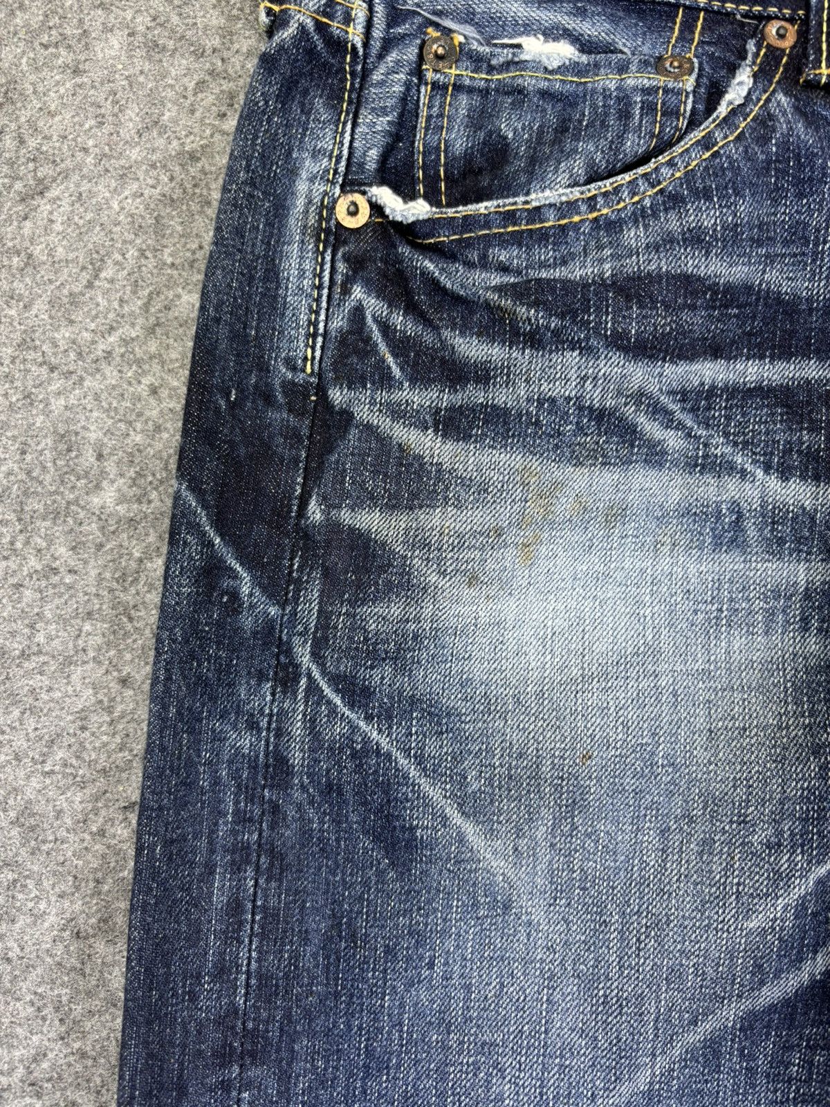 Eternal 💥Raw Sturdy Denim💥Vtg Eternal Insane Fades Denim F971 Size US 29 - 6 Thumbnail