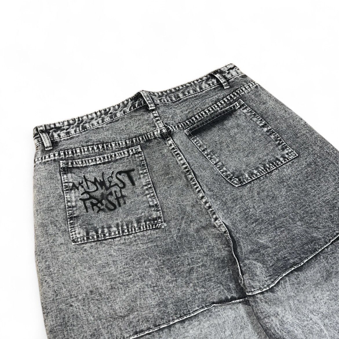 Vintage American vintage washed ripped jeans Street punk oversized Size US 36 / EU 52 - 7 Thumbnail