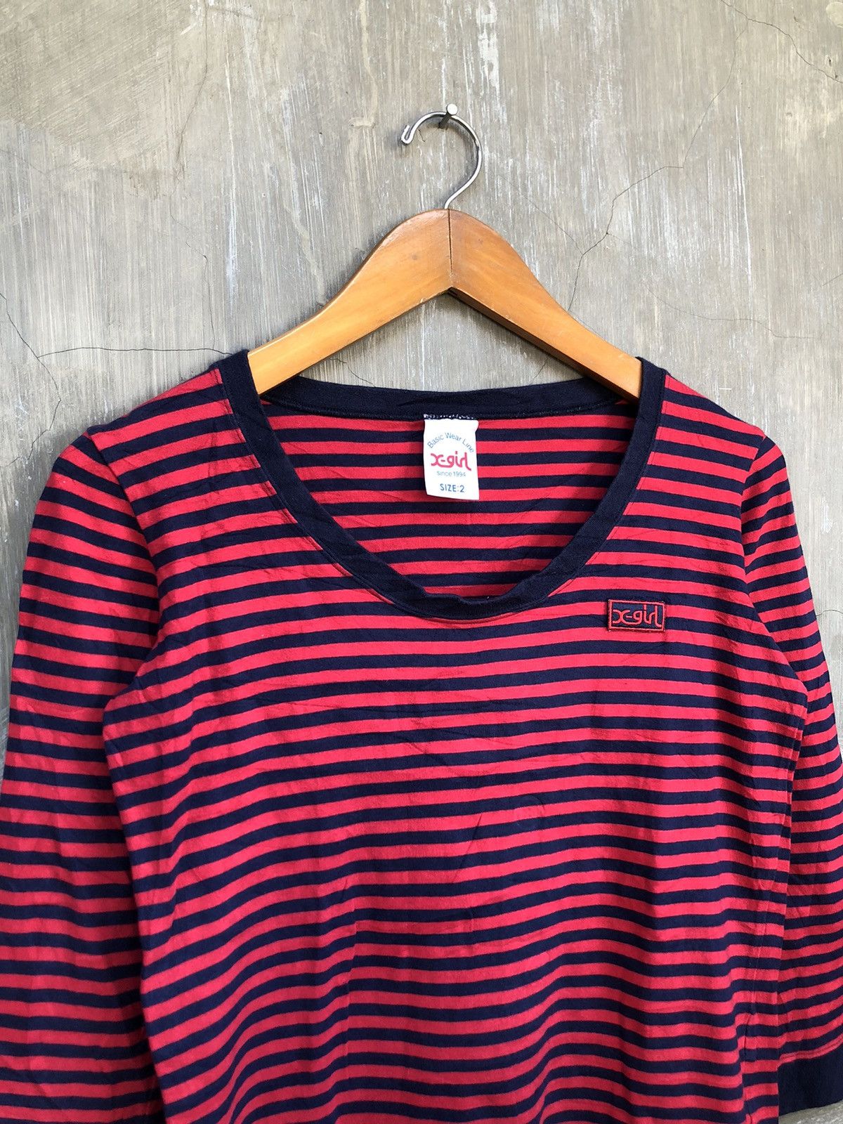 X-Girl X-Girl Japanese Brand Stripe Longsleeve Size S / US 4 / IT 40 - 4 Thumbnail