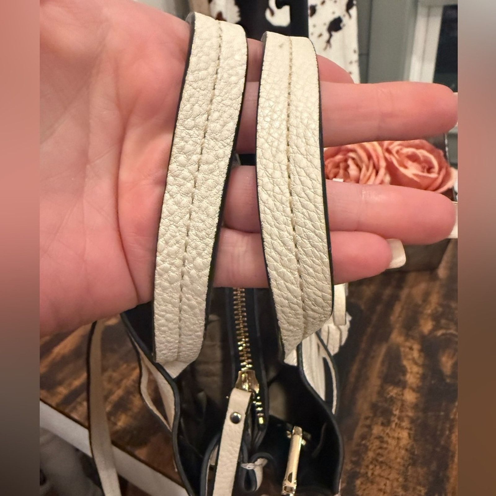 Kate Spade Kate Spade Cream Satchel with Tassels Size ONE SIZE - 8 Thumbnail