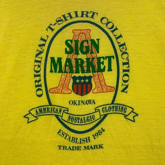 Vintage Vintage 80’ OKINAWA SIGN MARKET Collection Tee Shirt Size US XS / EU 42 / 0 - 3 Thumbnail