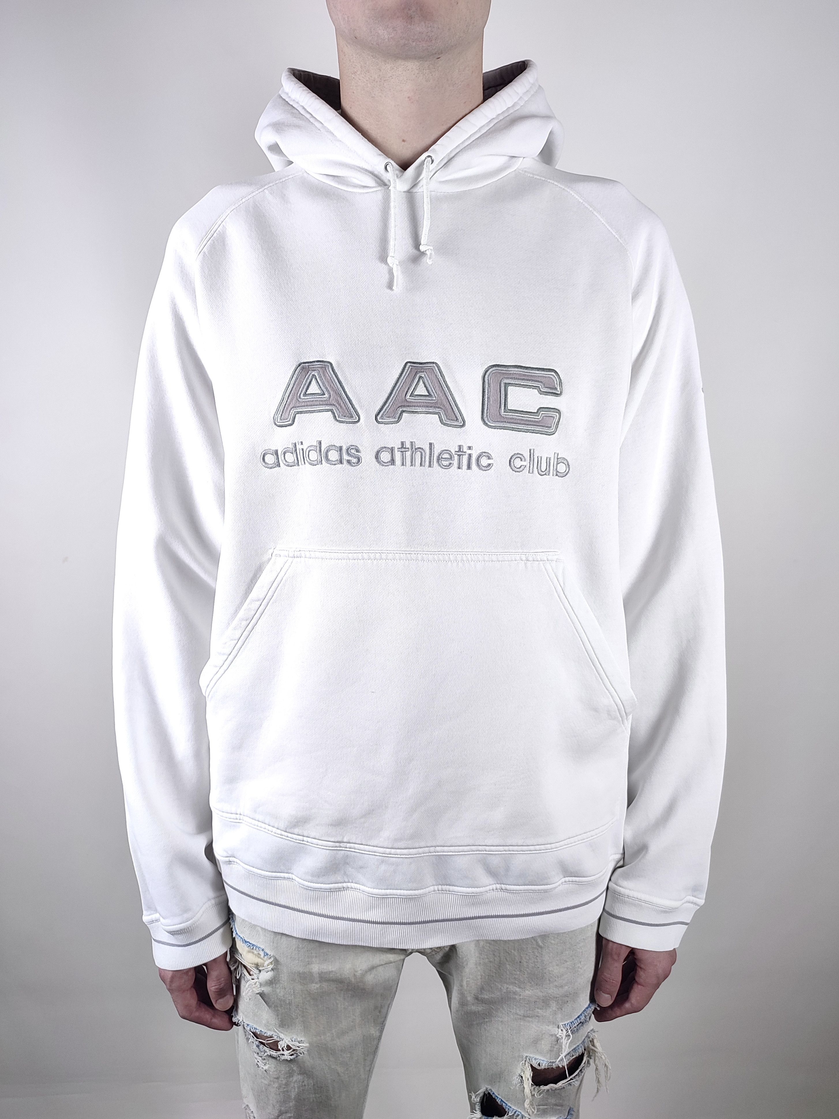 Adidas 90s Vintage Adidas Athletic Club Embroidered Big Logo Hoodie Size US XL / EU 56 / 4 - 3 Thumbnail