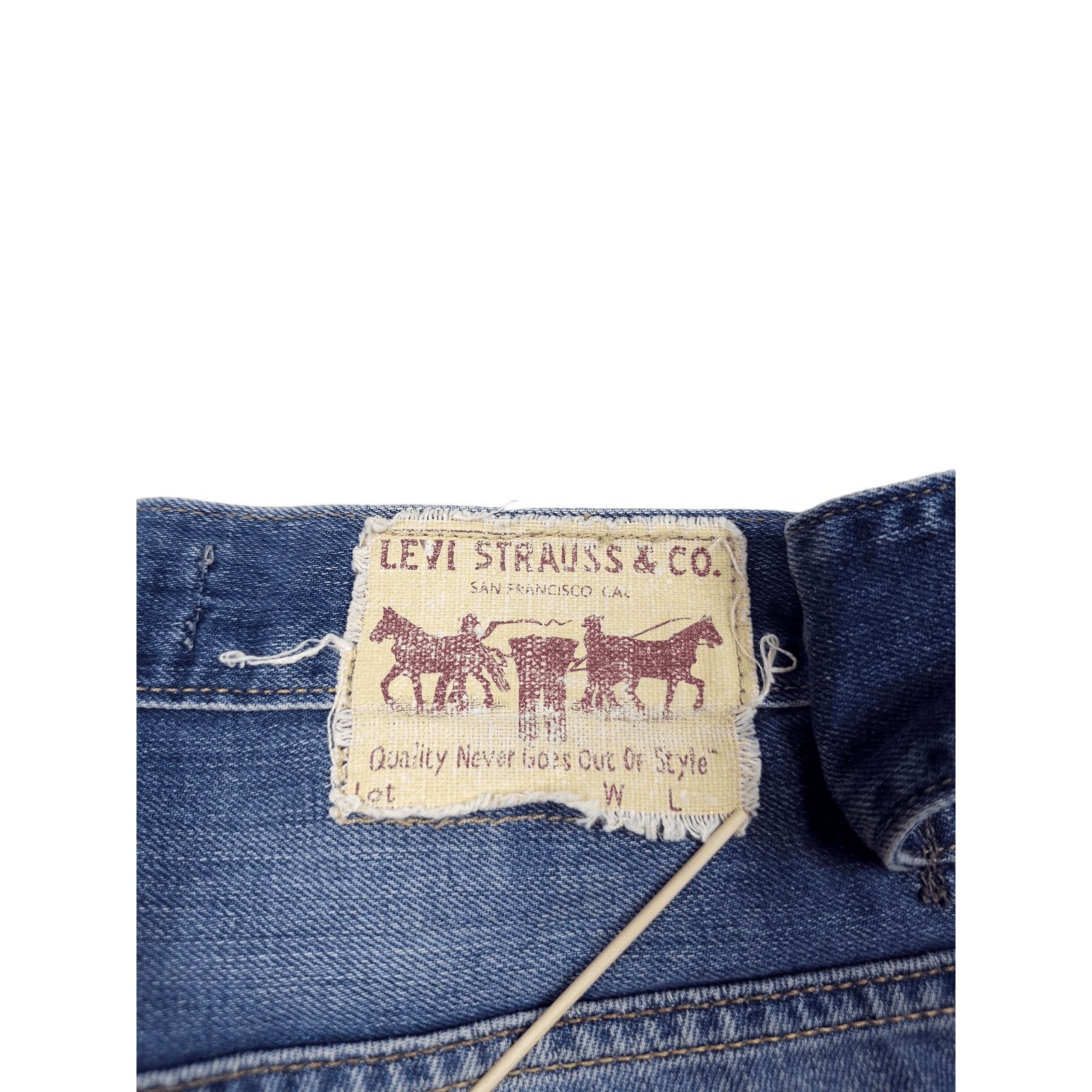 Levi's × Levi's Vintage Clothing × Vintage 💎Size 32 Levi's 506 Engineered Shorts Jorts Loose Denim Size US 32 / EU 48 - 12 Thumbnail
