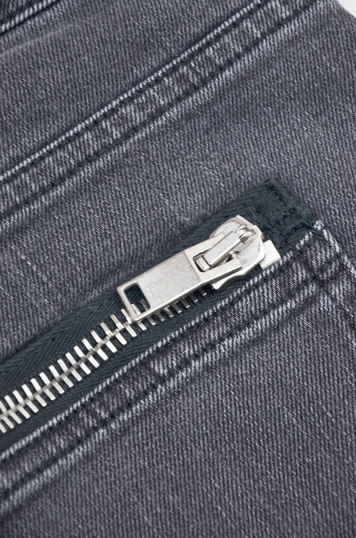 Saint Laurent Paris Saint Laurent D01 Skinny Jeans Grey Zip Hem Slim Fit - 30 Size US 30 / EU 46 - 15 Thumbnail