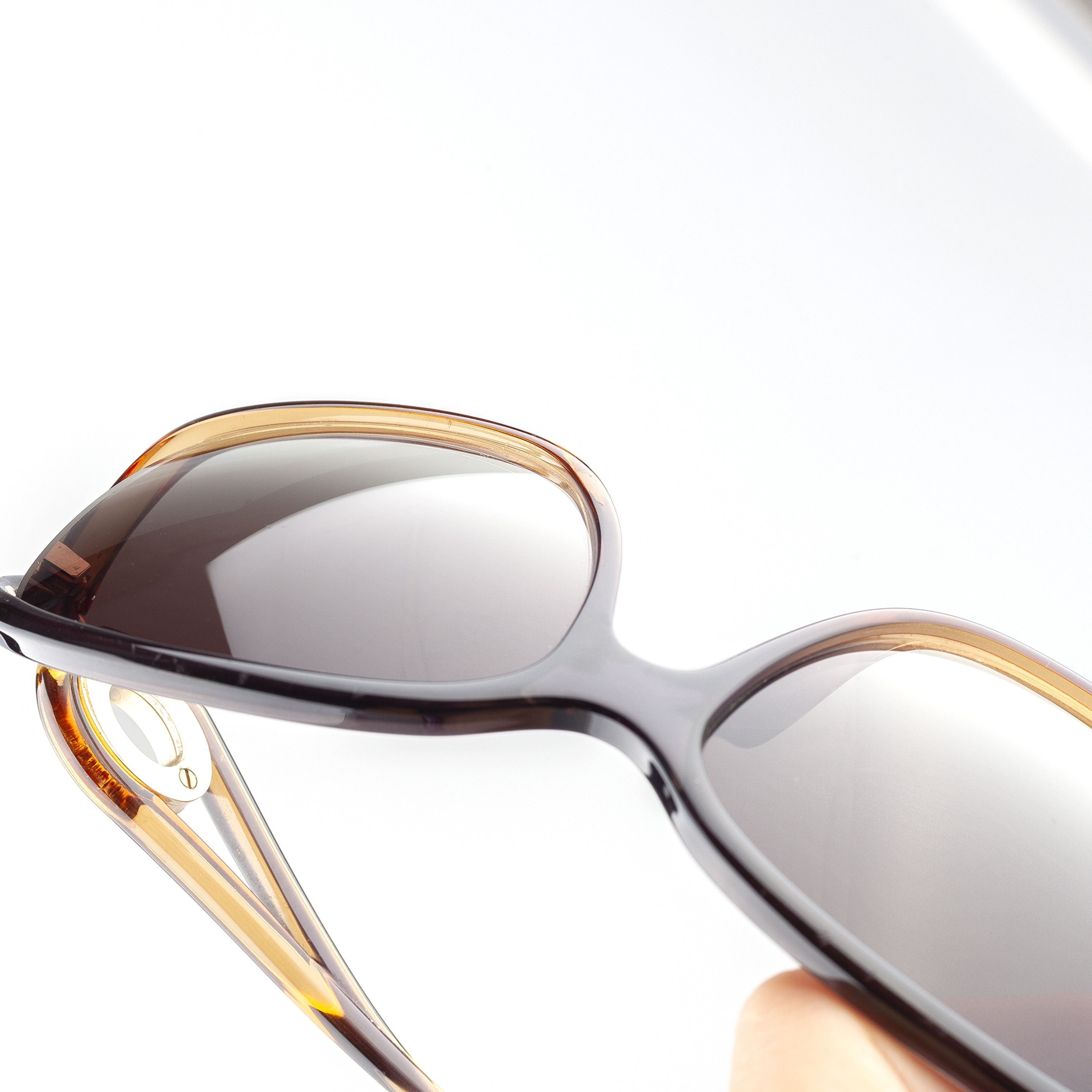 Dior Christian Dior Volute 2 LNLO1B76OP Brown Vintage Sunglasses Size ONE SIZE - 9 Thumbnail
