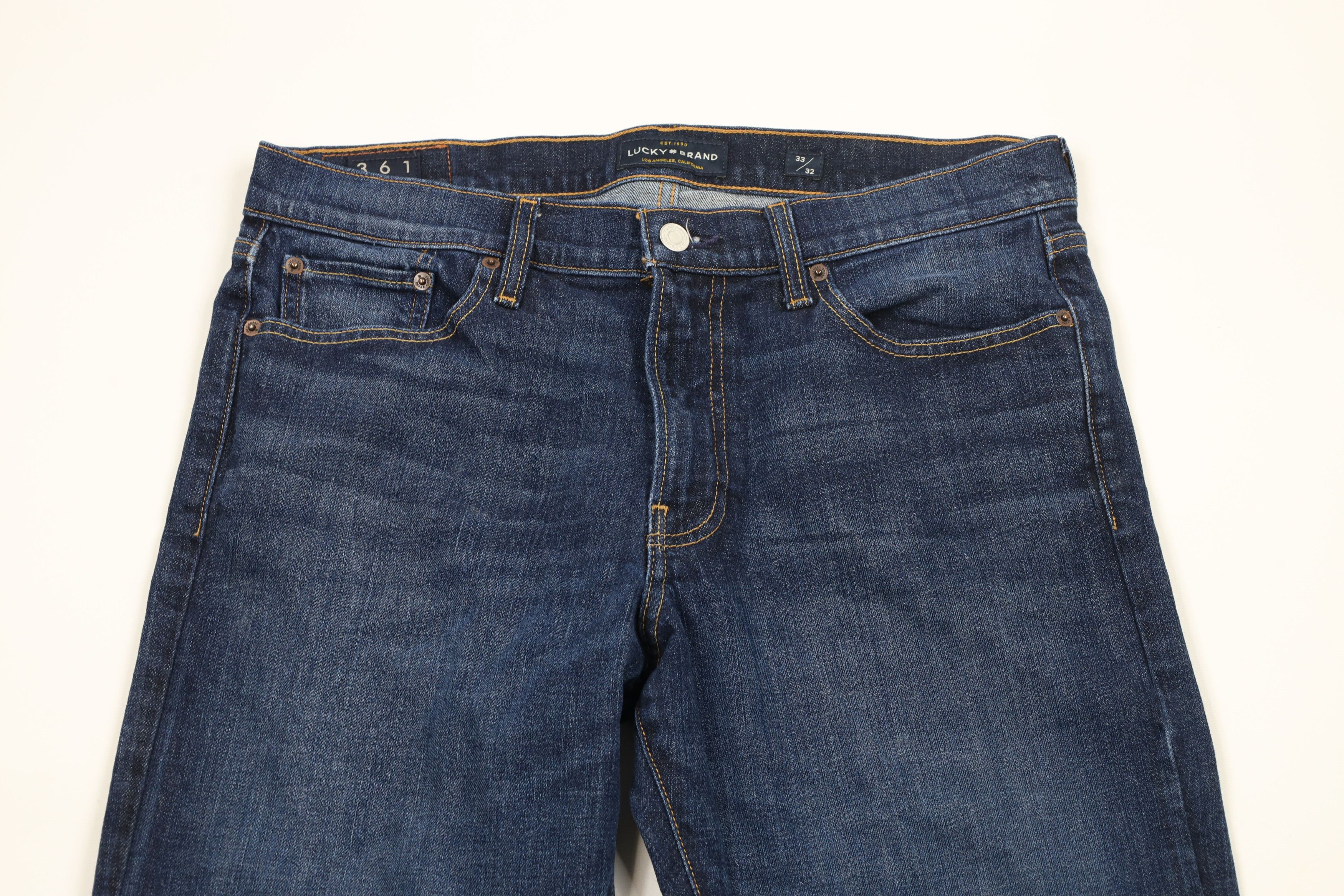 Lucky Brand × Vintage Vintage Lucky Brand Vintage Straight Leg Denim Jeans Blue Size US 33 - 2 Thumbnail