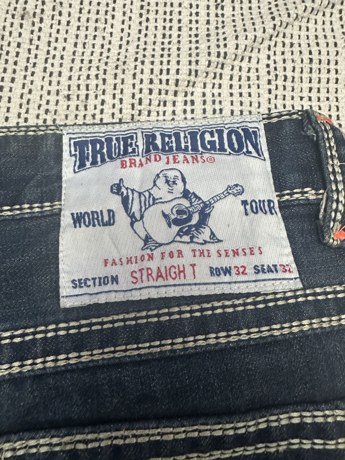 True Religion 🔥🔥🔥True Religion World Tour blue denim jeans Size US 32 / EU 48 - 5 Thumbnail