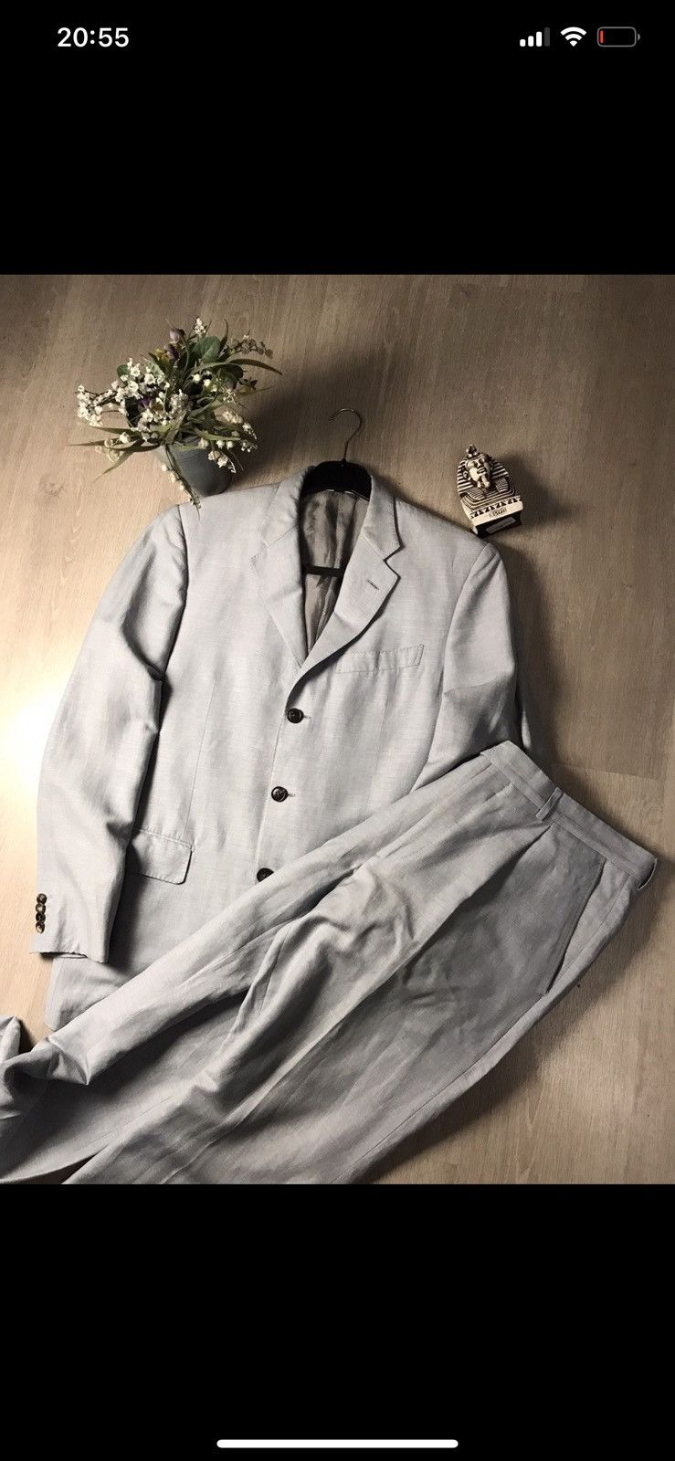 Givenchy Givenchy Gentleman Lana Lino luxury suit Size 50R - 2 Thumbnail
