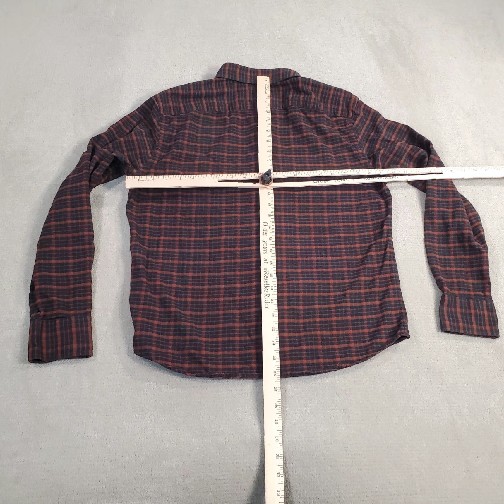 UNTUCKit UNTUCKit Shirt Mens Medium Brown Black Plaid Flannel Button-Up Long Sleeve Collared Shirt Size US M / EU 48-50 / 2 - 5 Thumbnail