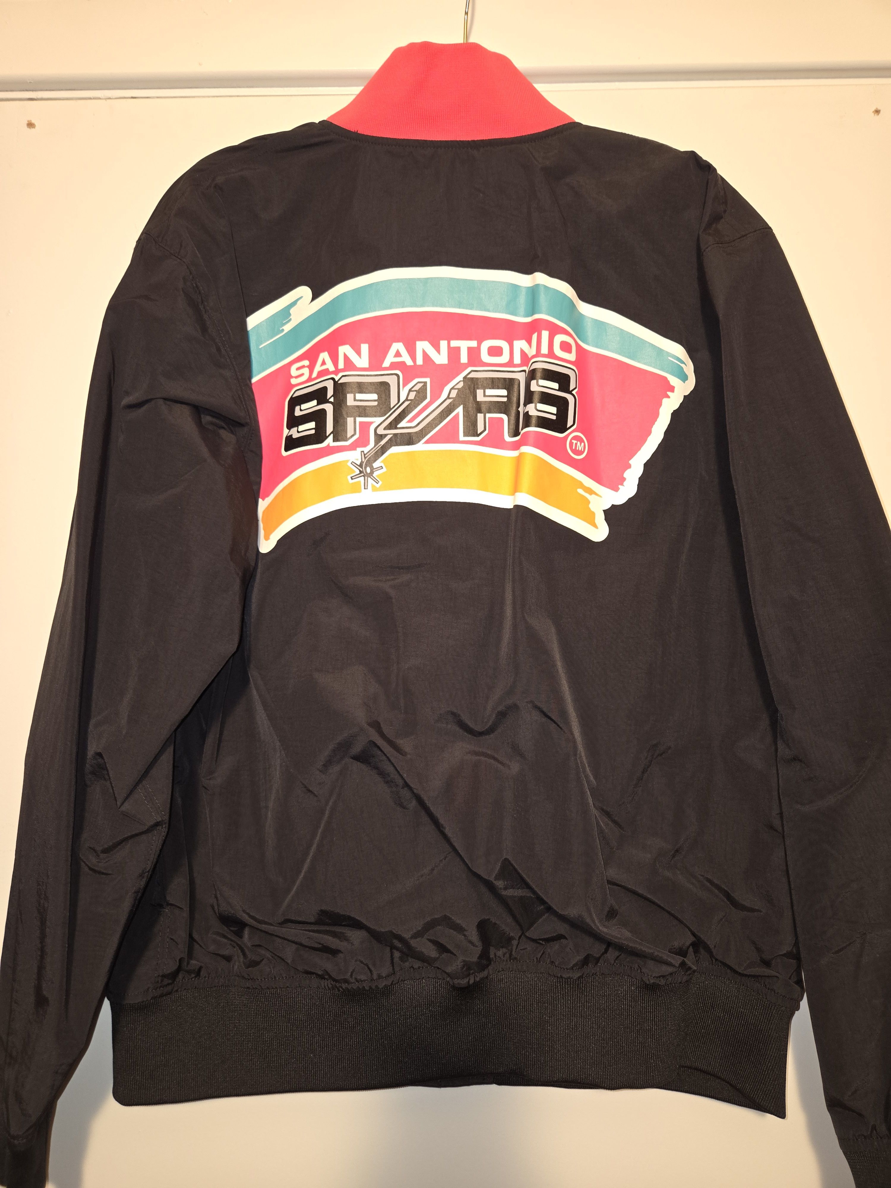 Mitchell & Ness Men's Black San Antonio Spurs Authentic Warmup Jacket Size US L / EU 52-54 / 3 - 2 Thumbnail