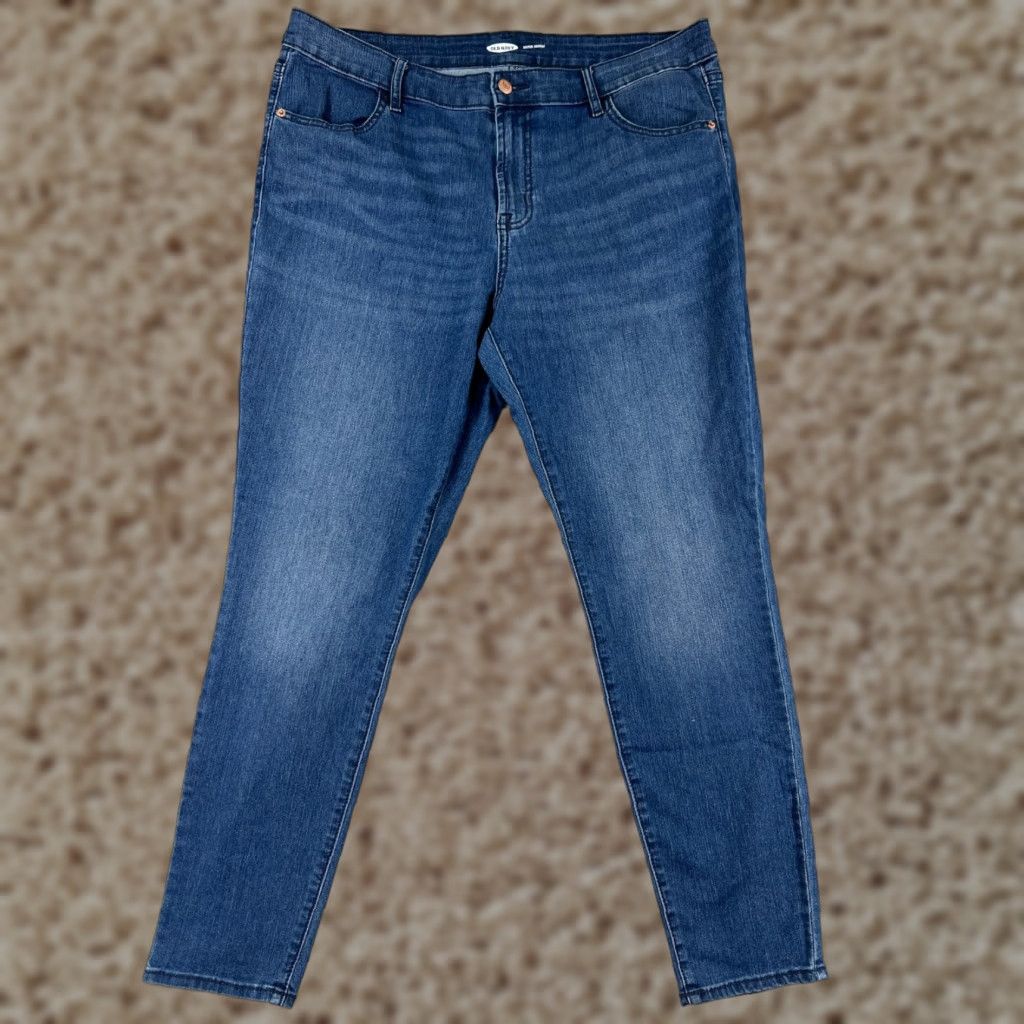 Old Navy Old Navy Jeans Women 36 Blue Denim Skinny Regular 5-Pocket Design Cotton Stretch Shirt? Size 25" / US 0 / IT 36 - 1 Thumbnail