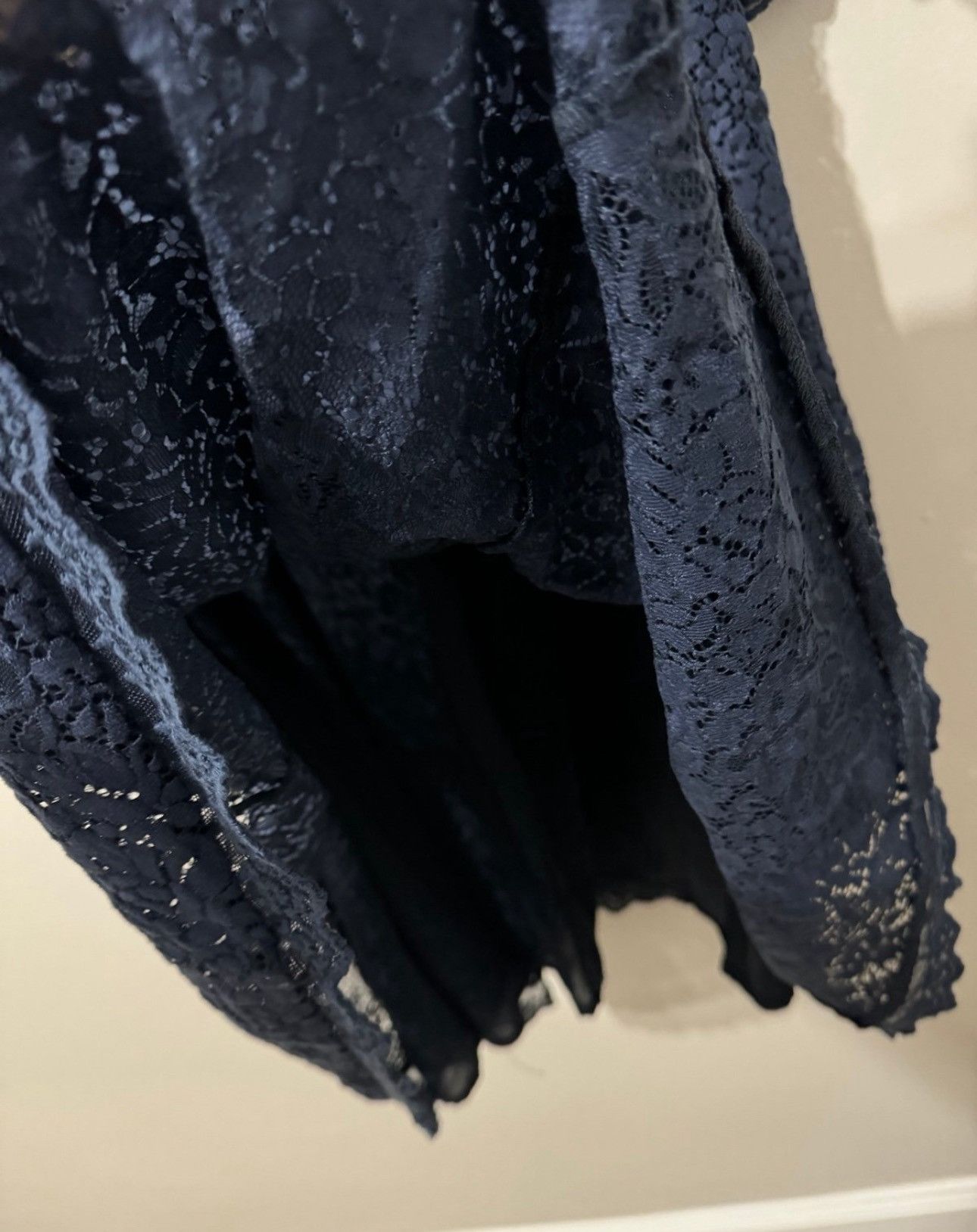 Other Ella Moon Navy Blue Floral Lace Dress Size L Size L / US 10 / IT 46 - 4 Thumbnail