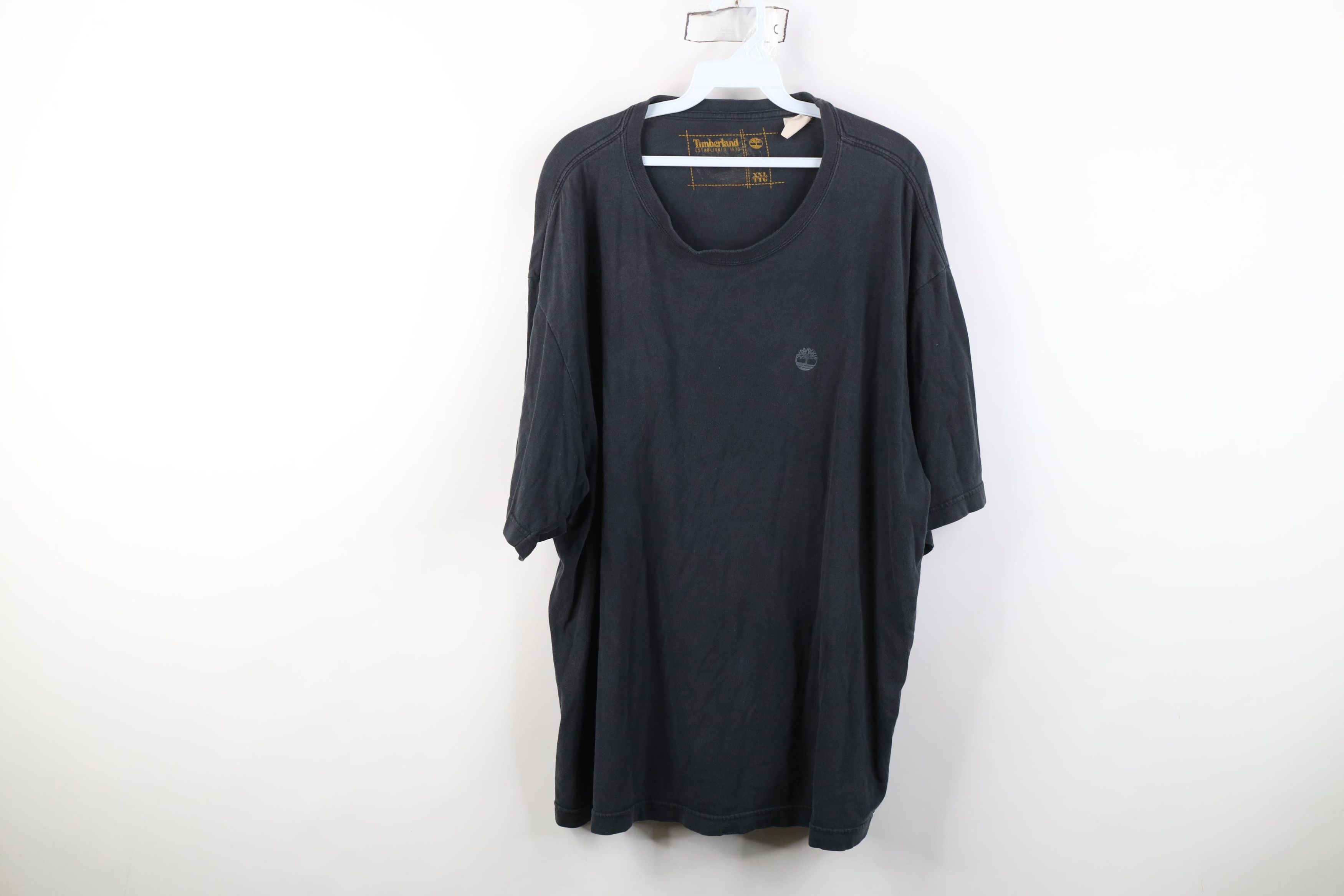 Timberland Vintage Y2K Timberland Spell Out Stencil Logo T-Shirt Black Size US XXL / EU 58 / 5 - 1 Thumbnail