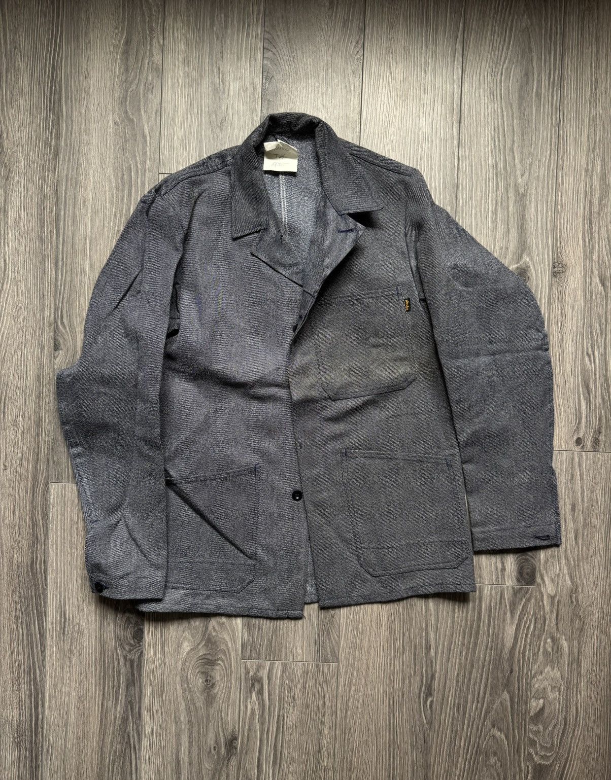 Le Laboureur Vintage French Workwear Utility Chore Sanfor Marsum Jacket Size US S / EU 44-46 / 1 - 2 Thumbnail