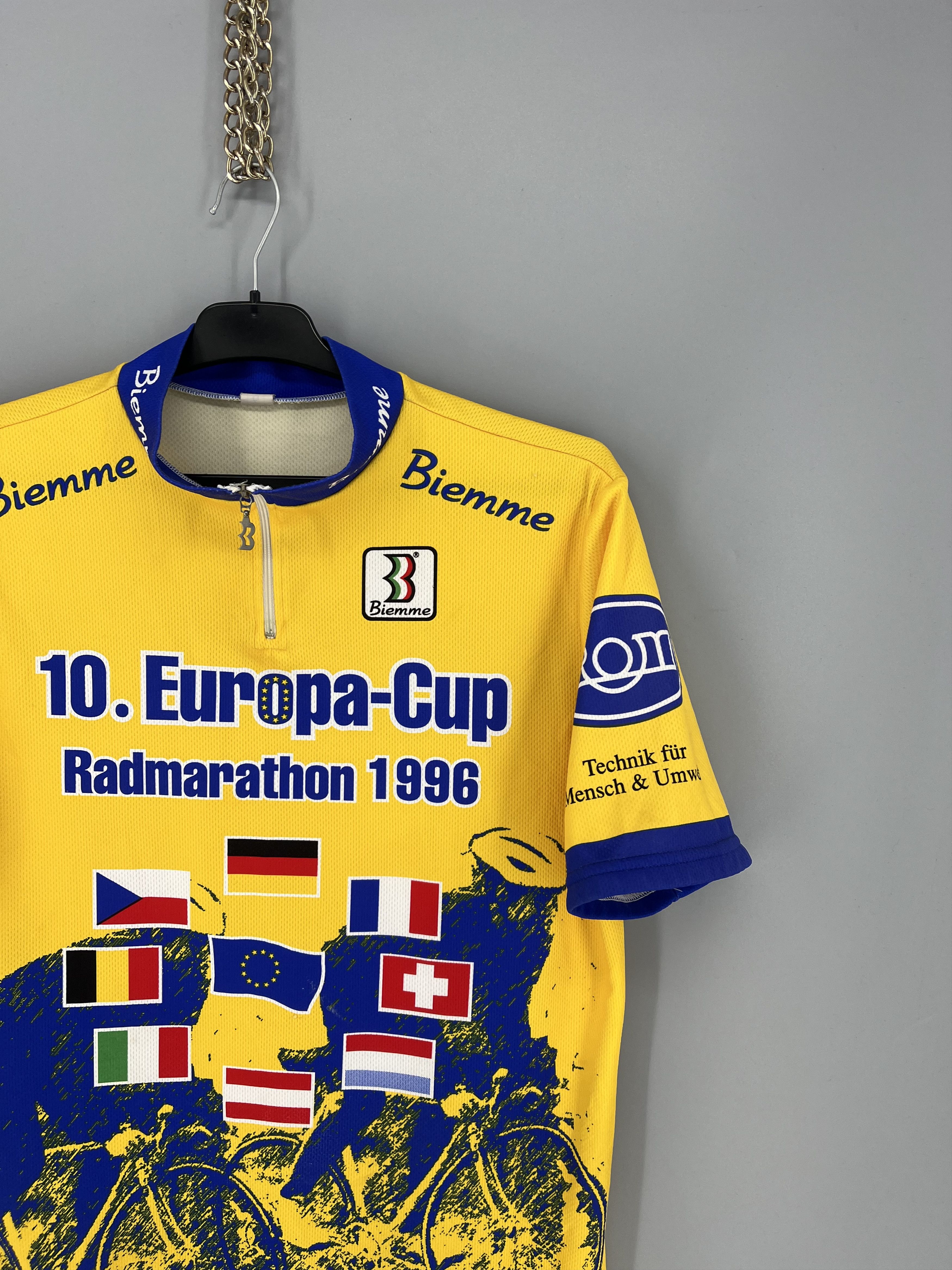 Vintage Vintage Biemme Europa-Cup 1996 Cycling Jersey Shirt Italy Size US XXL / EU 58 / 5 - 5 Thumbnail