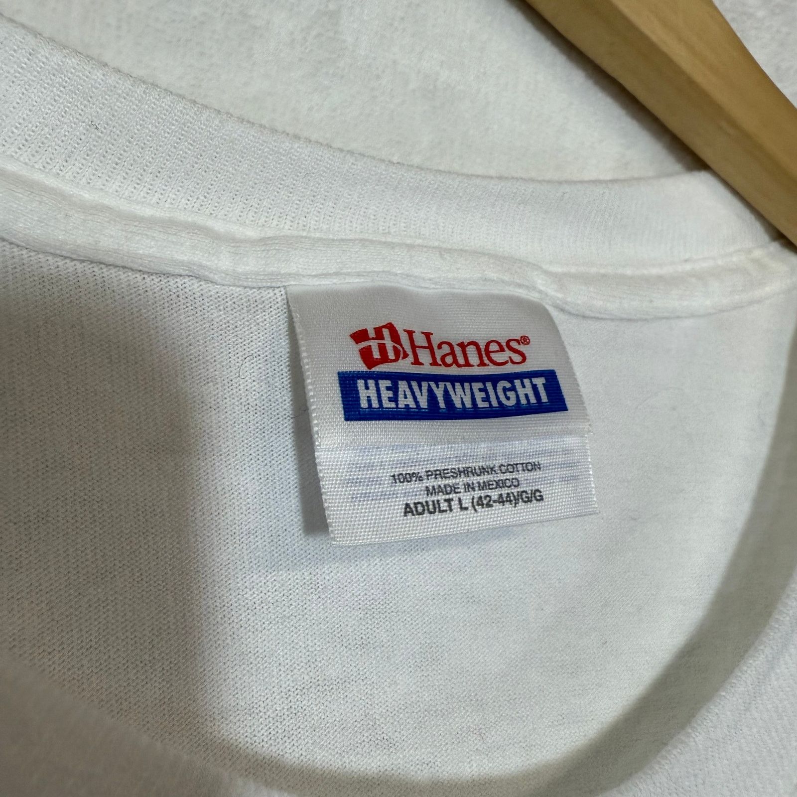 Hanes Hanes L Cotton Shirt Freedom Is Not Free Veterans USA Y2K Size US L / EU 52-54 / 3 - 5 Thumbnail