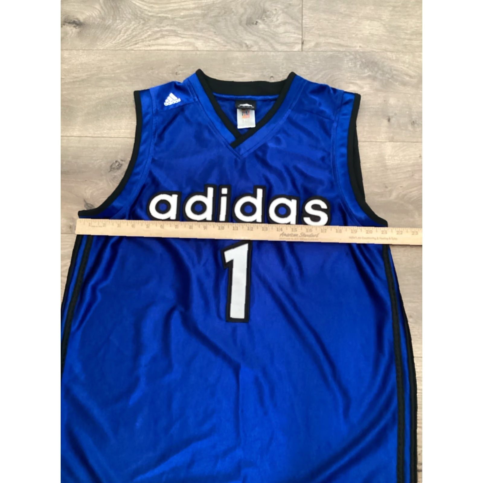 Adidas VINTAGE 2002 Adidas Streetball Basketball Jersey T Mac 1 Tracy McGrady Large Blue Retro Mens Size US L / EU 52-54 / 3 - 5 Thumbnail