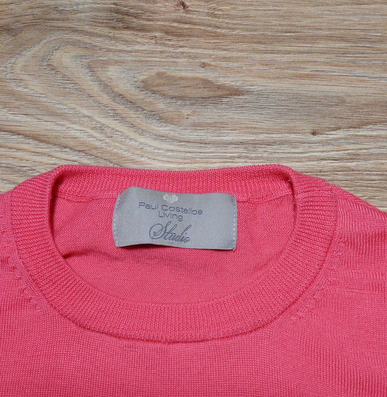 Other 100% wool sweater jumper u-neck pink vintage comfortable Size M / US 6-8 / IT 42-44 - 3 Thumbnail