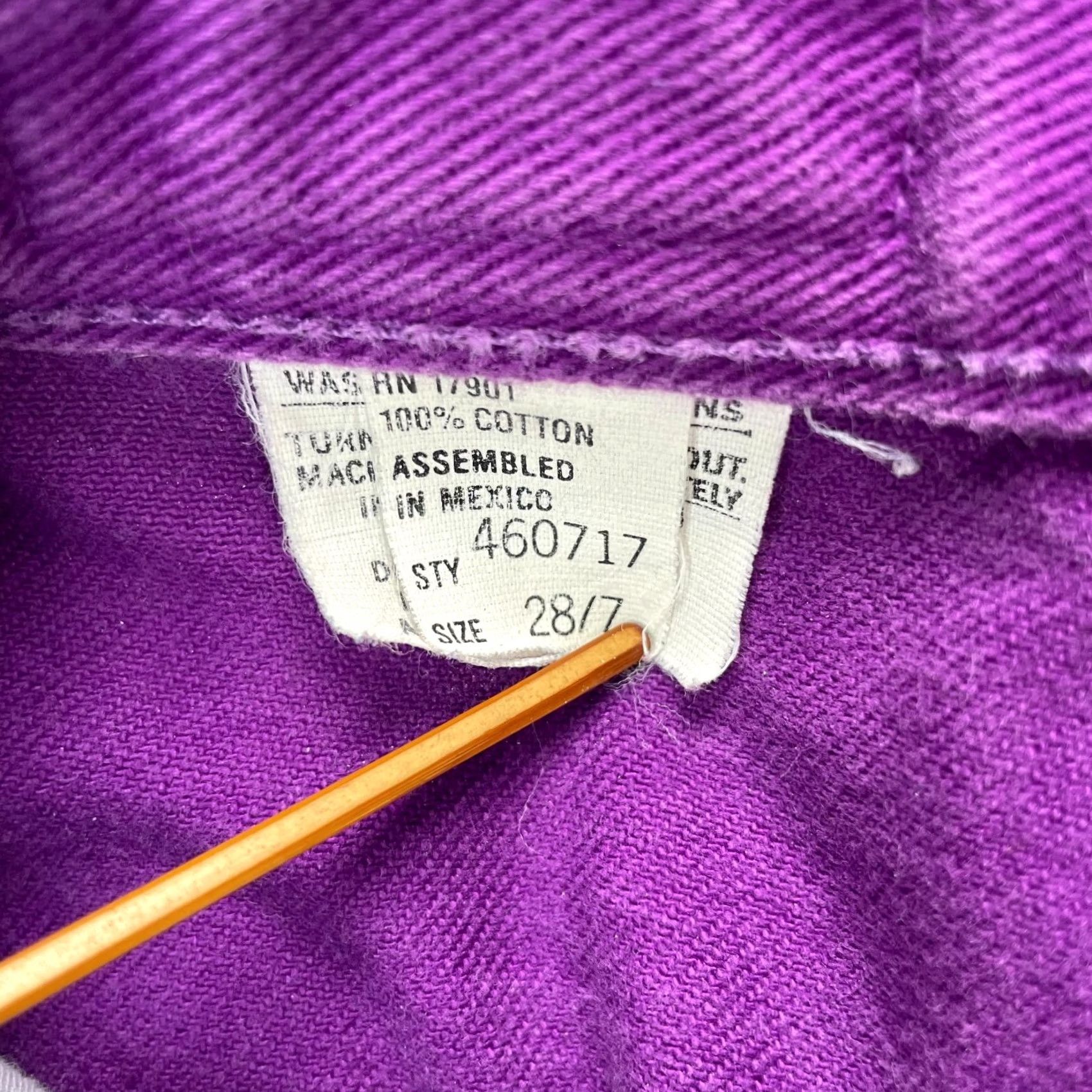 Vintage VINTAGE Rocky Mountain Jeans Womens 24x34 Purple Denim High Waist Western Boho Shirt Hat Jeans? Size 28" / US 6 / IT 42 - 5 Thumbnail