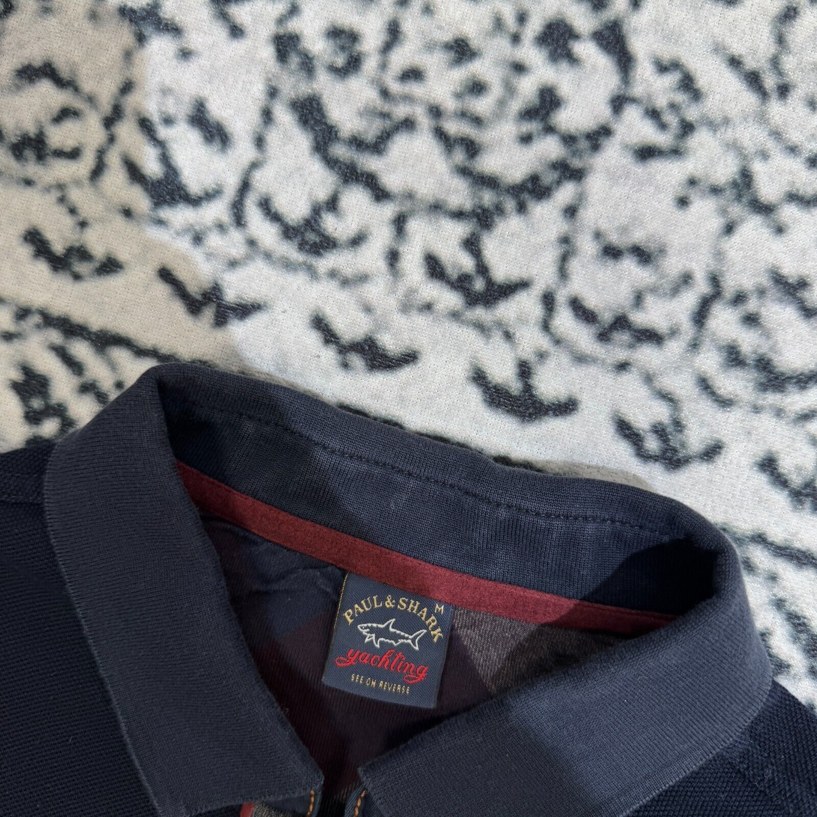 Paul & Shark × Vintage Vintage Paul & Shark Navy Blue Cotton Polo Rugby Shirt Size Size US M / EU 48-50 / 2 - 7 Thumbnail