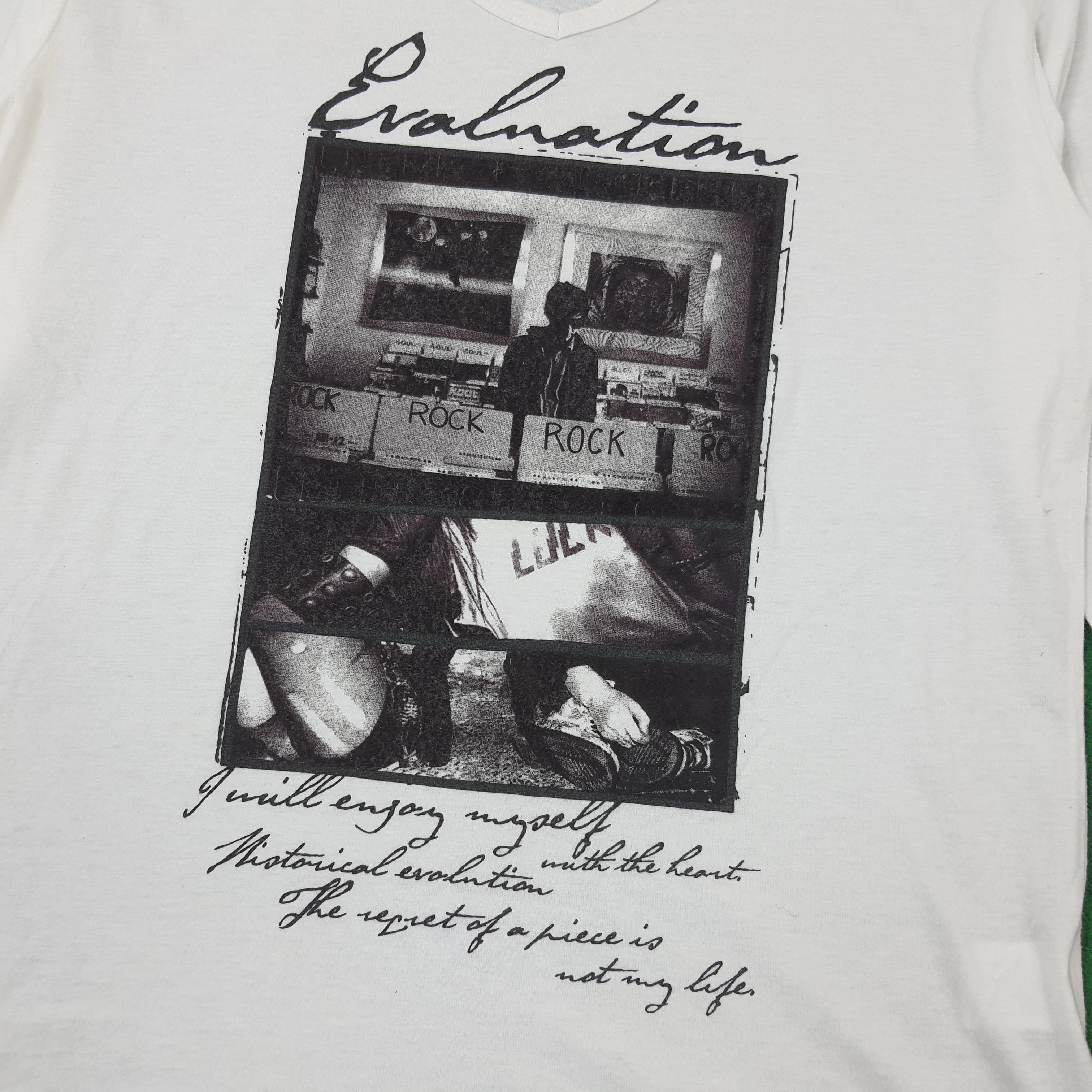 Japanese Brand × PPFM × Vintage Vintage PPFM Rock Japan Brand 3Q V Neck Tshirt C196N58 Size US M / EU 48-50 / 2 - 2 Thumbnail