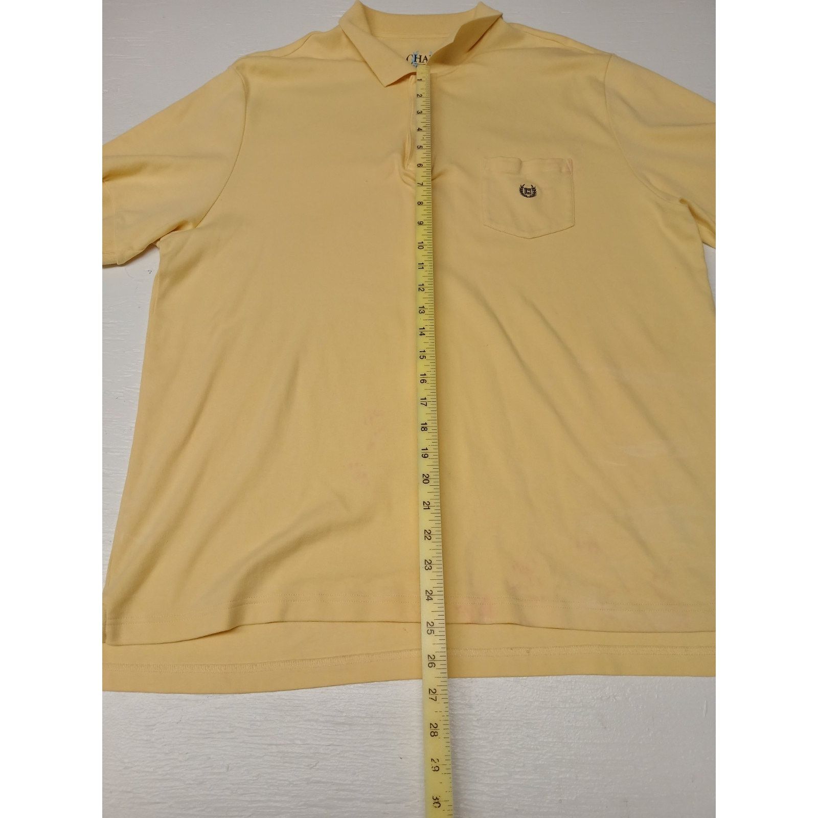 Chaps Chaps (XL) Yellow Button Golf Soft Polo Shirt Size US XL / EU 56 / 4 - 2 Thumbnail