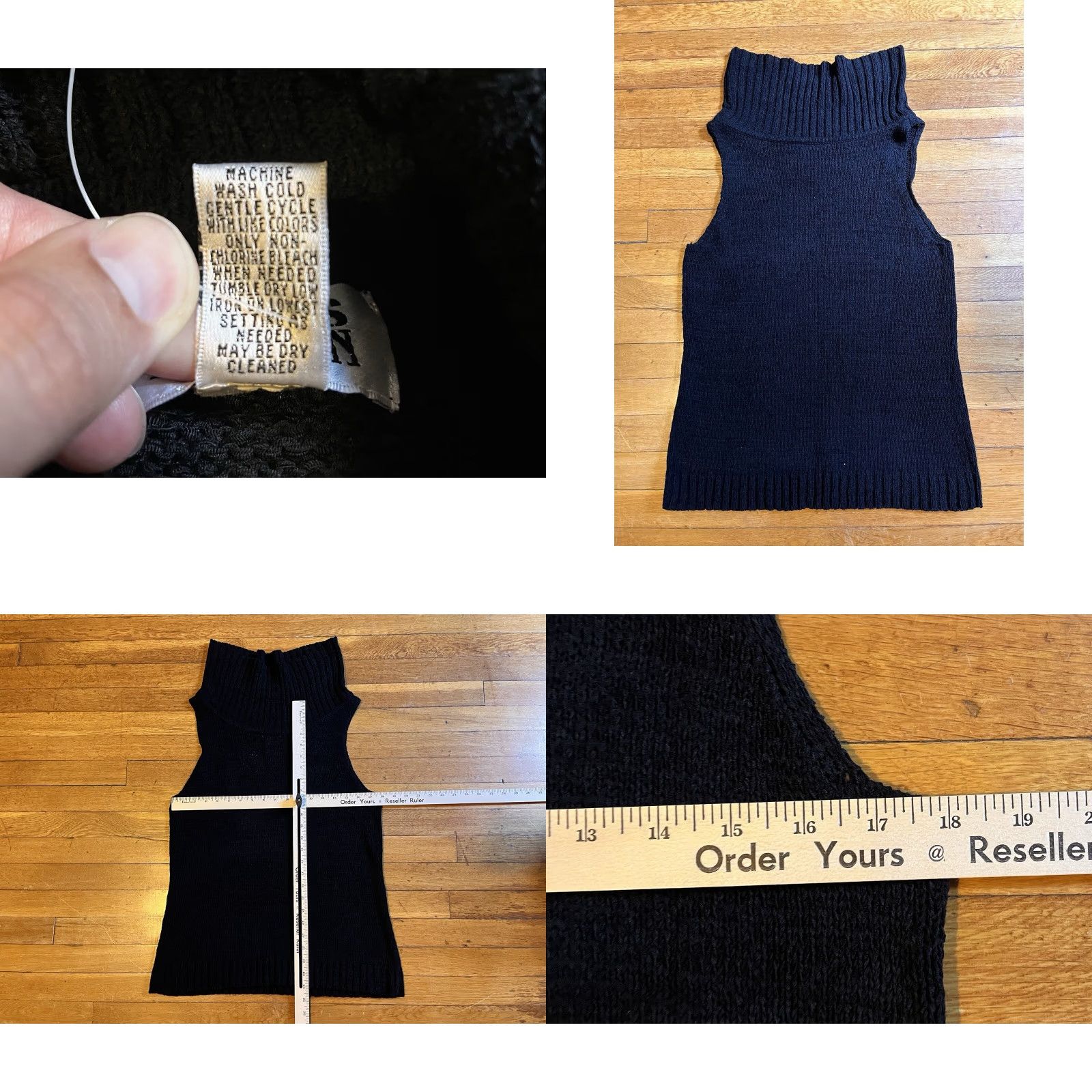 Vintage VINTAGE Chico’s Design Turtleneck Vest Sweater Women’s XL Black Knit VEST Bohemian Retro GrL Mens Women? Size XL / US 12-14 / IT 48-50 - 8 Thumbnail