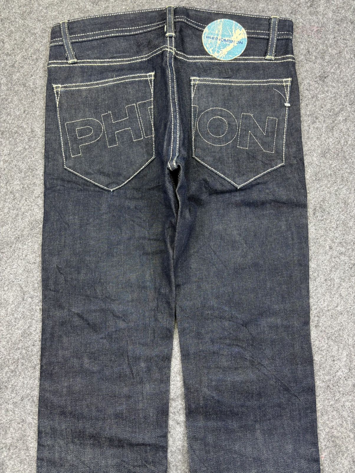 Japanese Brand PHENOMENON Tokyo Japanese Designer Skinny 10Oz Denim F751 Size US 29 - 7 Thumbnail