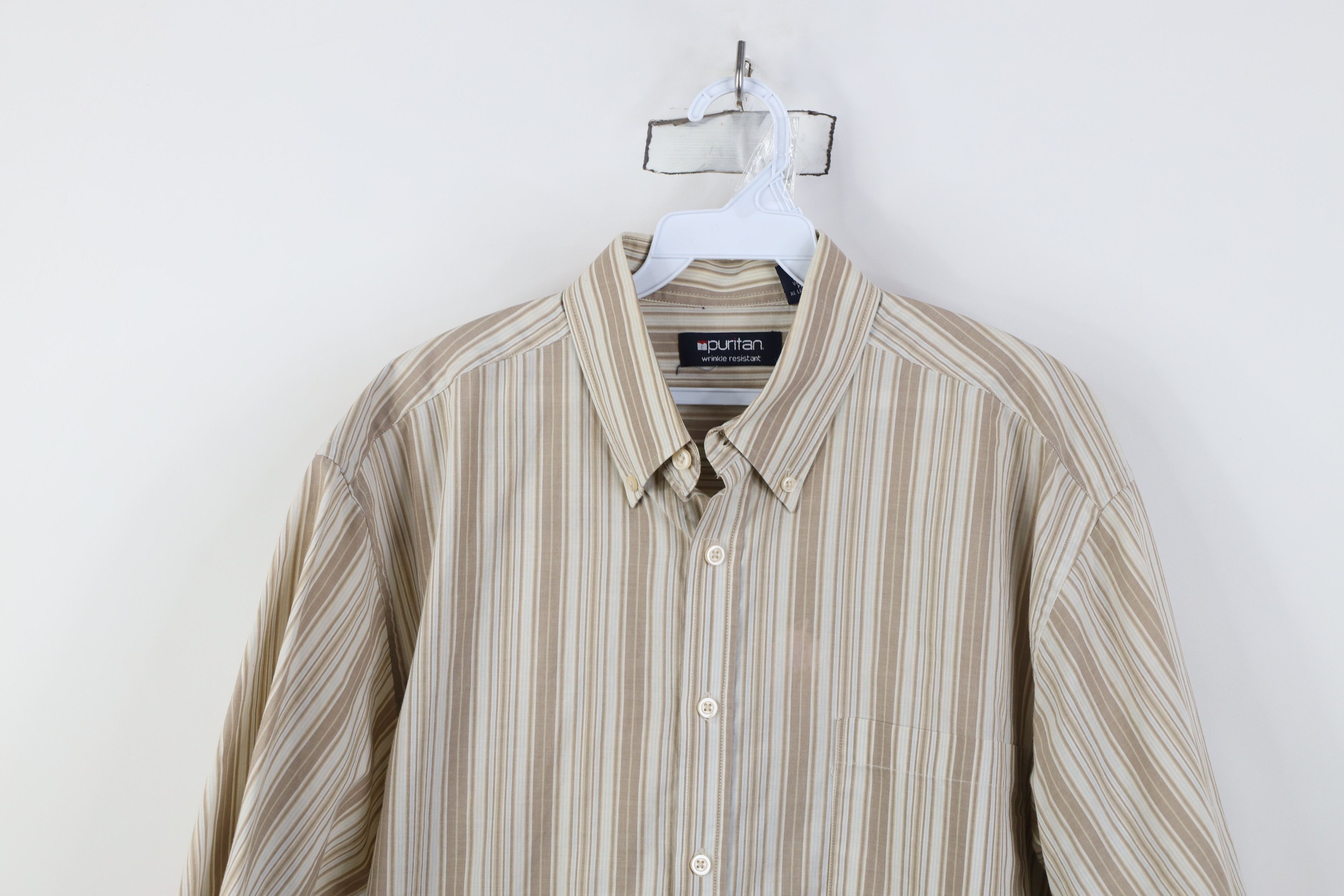 Vintage Vintage 90s Streetwear Earth Tone Short Sleeve Button Shirt Size US M / EU 48-50 / 2 - 2 Thumbnail