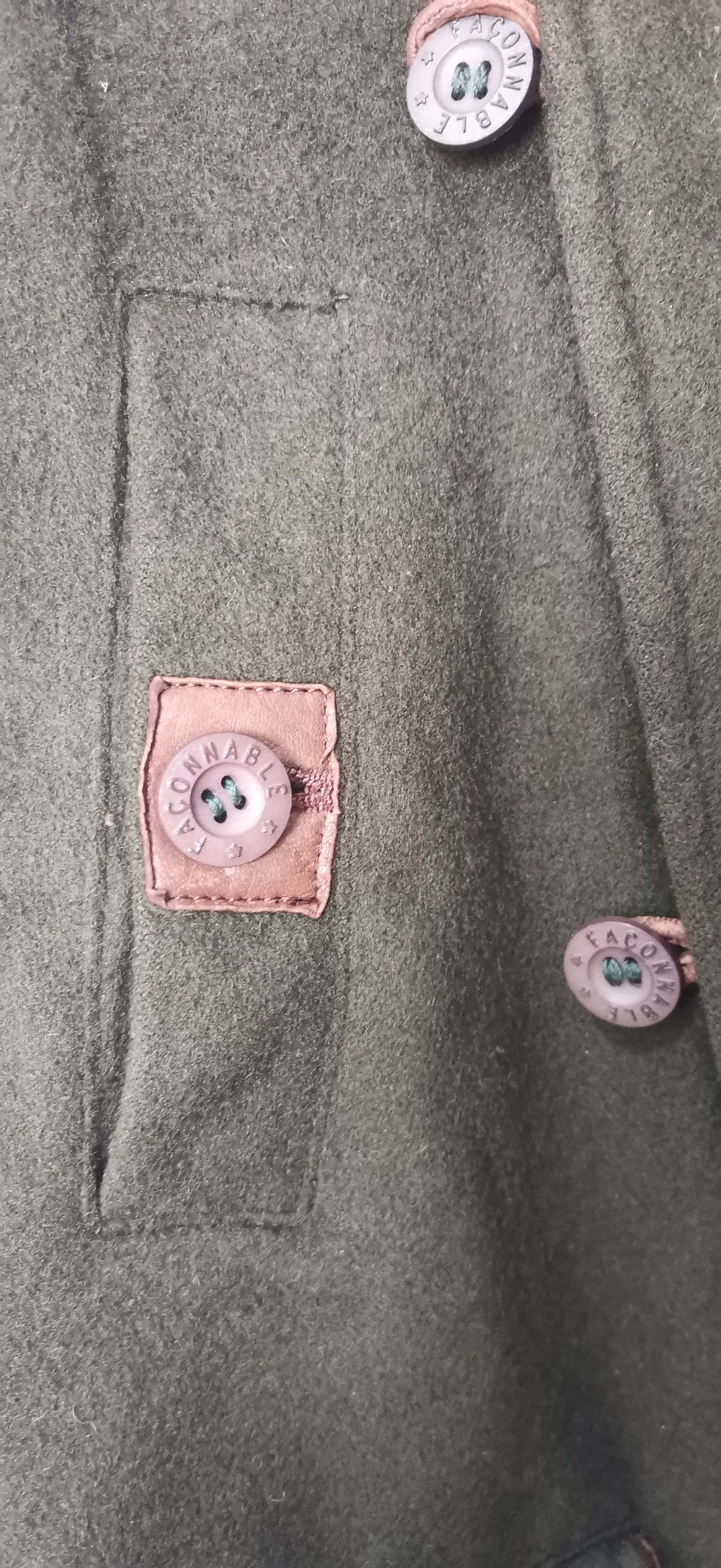Faconnable Faconnable Green Wool Duffle Coat Men’s Size M Solid Size US M / EU 48-50 / 2 - 6 Thumbnail