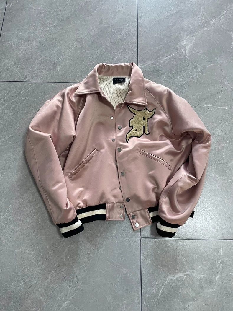 Fear of God Fear of God Silk pink baseball uniform jacket Size S / US 4 / IT 40 - 1 Thumbnail