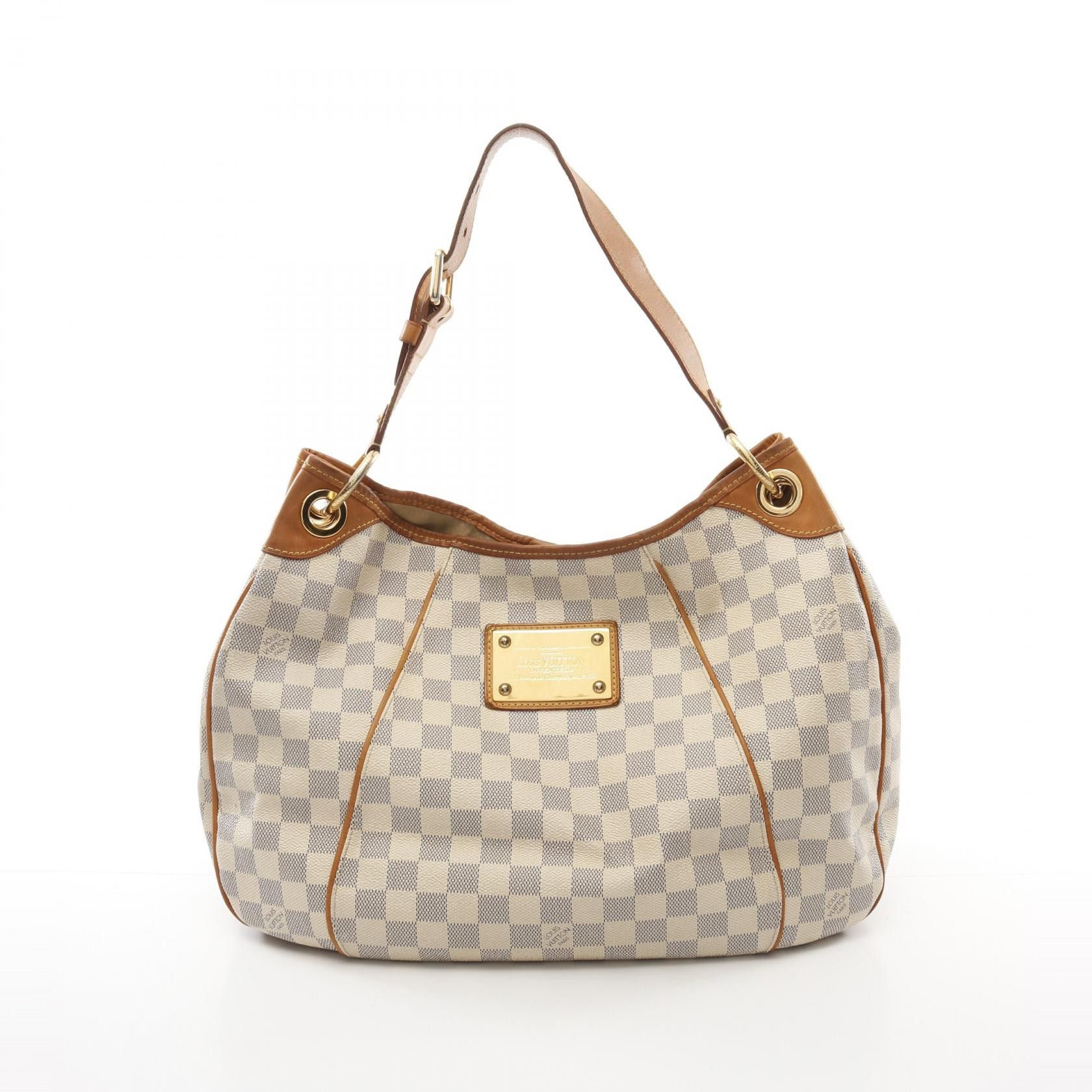 Louis Vuitton Louis Vuitton Galliera Pm Damier Azur Shoulder Bag Canvas Shoulder Bag N55215 in White, Women's