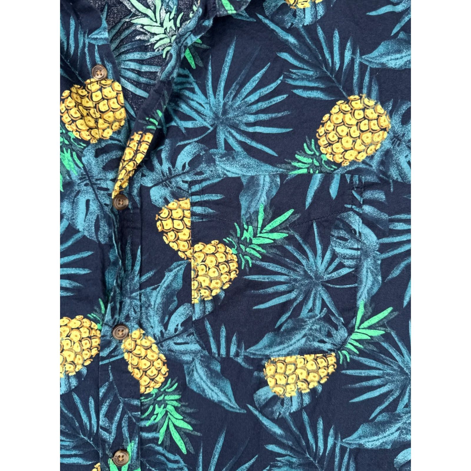 Old Navy Old Navy Button-Up Shirt Men 2XL Blue Floral AOP Hawaiian Cotton Size US XXL / EU 58 / 5 - 6 Thumbnail