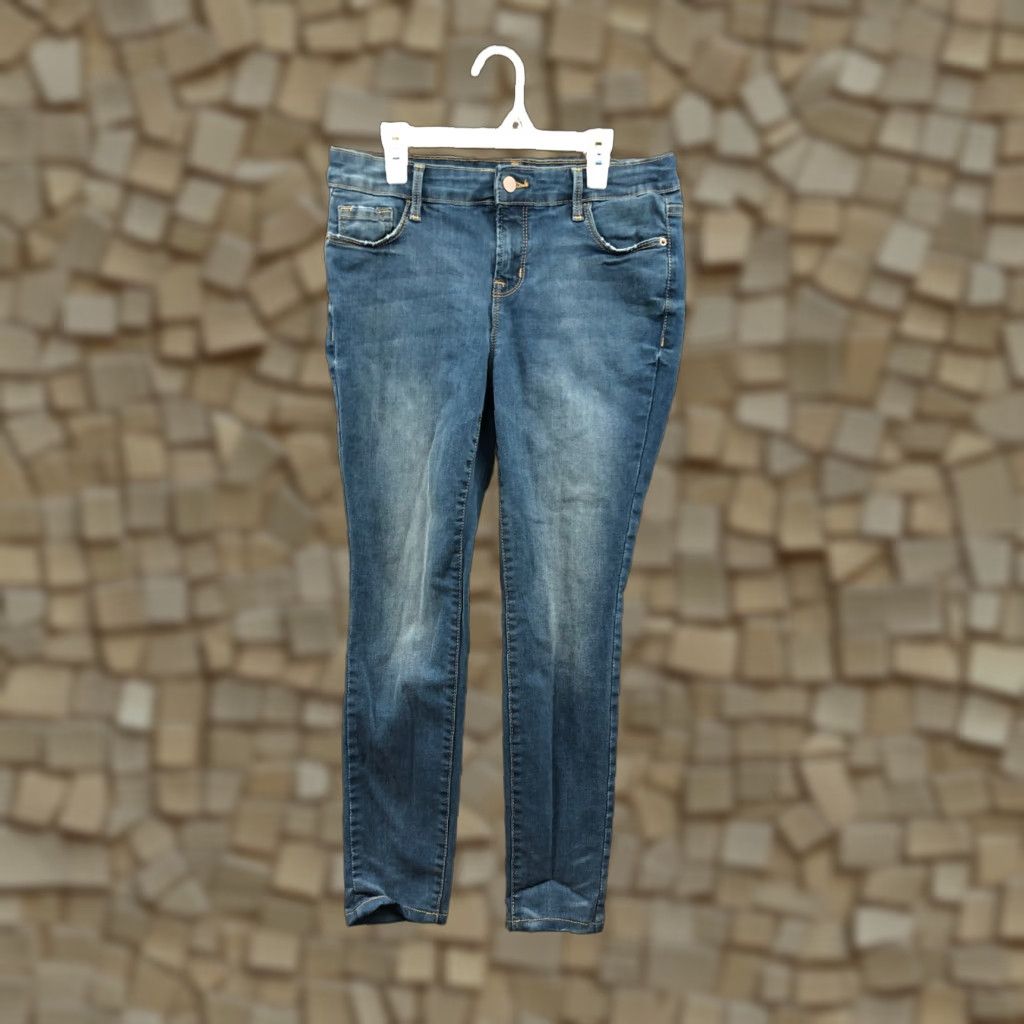 Old Navy Old Navy Rockstar Skinny Jeans Size 6P Petite Womens Dark Wash Blue Denim Jeans Skinny Size 28" / US 6 / IT 42 - 1 Thumbnail