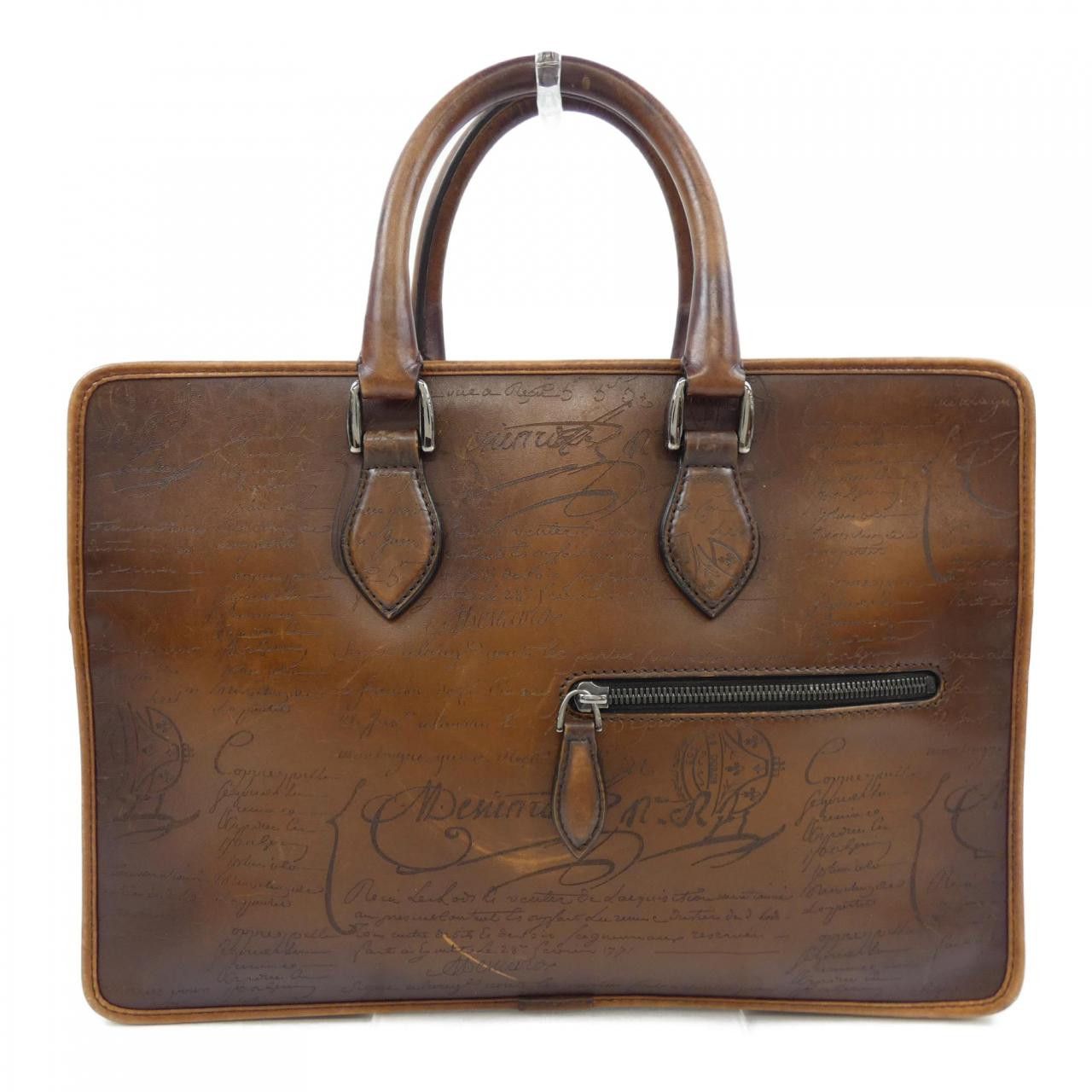 Berluti Berluti Berluti ANJOUR Small Scritto Leather Briefcase Leather Business Bag DUTY FREE for USA Size ONE SIZE - 1 Thumbnail