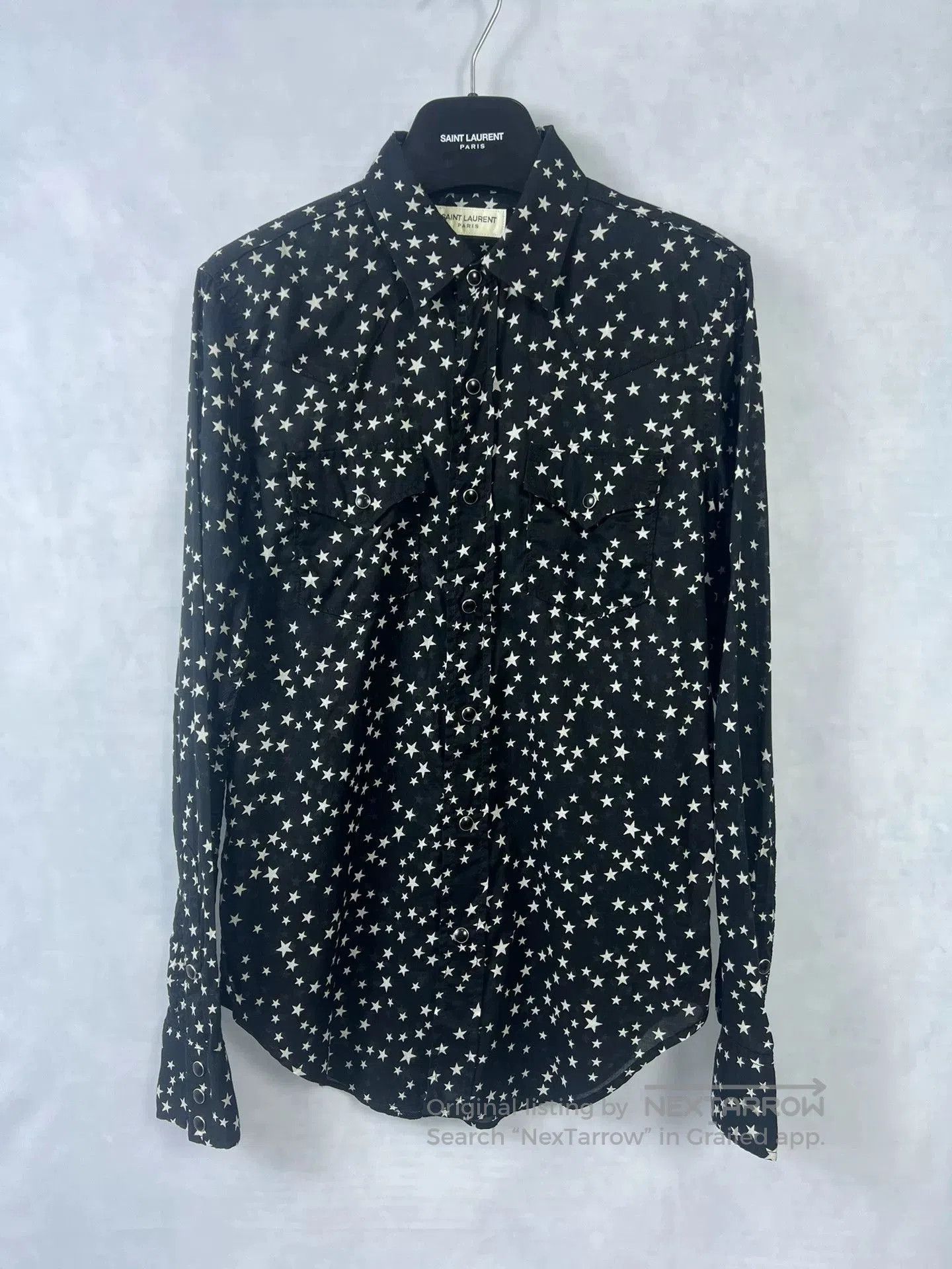 Saint Laurent Paris Saint Laurent Star Print Shirt Size M. Size US M / EU 48-50 / 2 - 1 Thumbnail