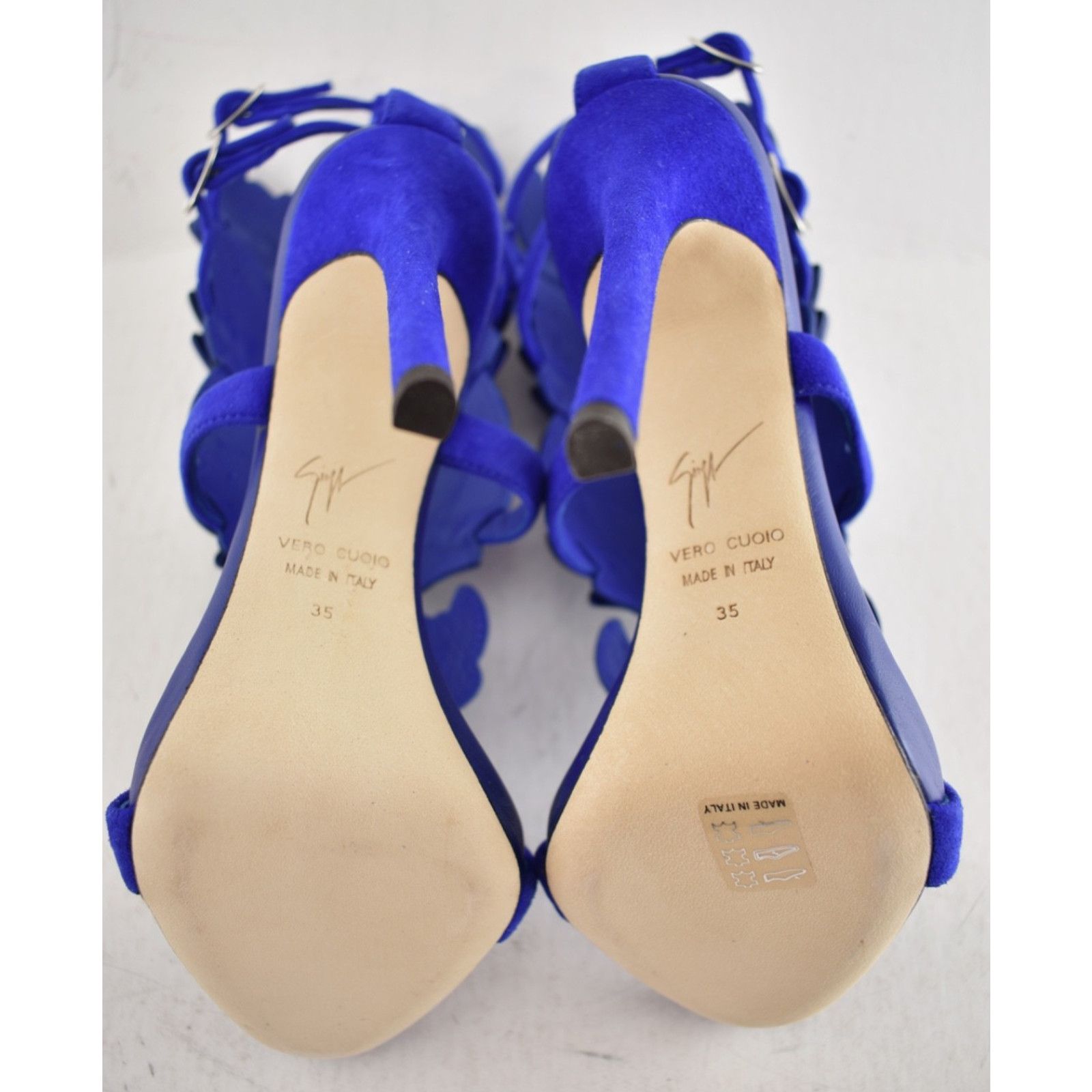 Giuseppe Zanotti Giuseppe Zanotti Cruel Summer Blue Wing Strap Sandal 35 Size US 5 / IT 35 - 14 Thumbnail