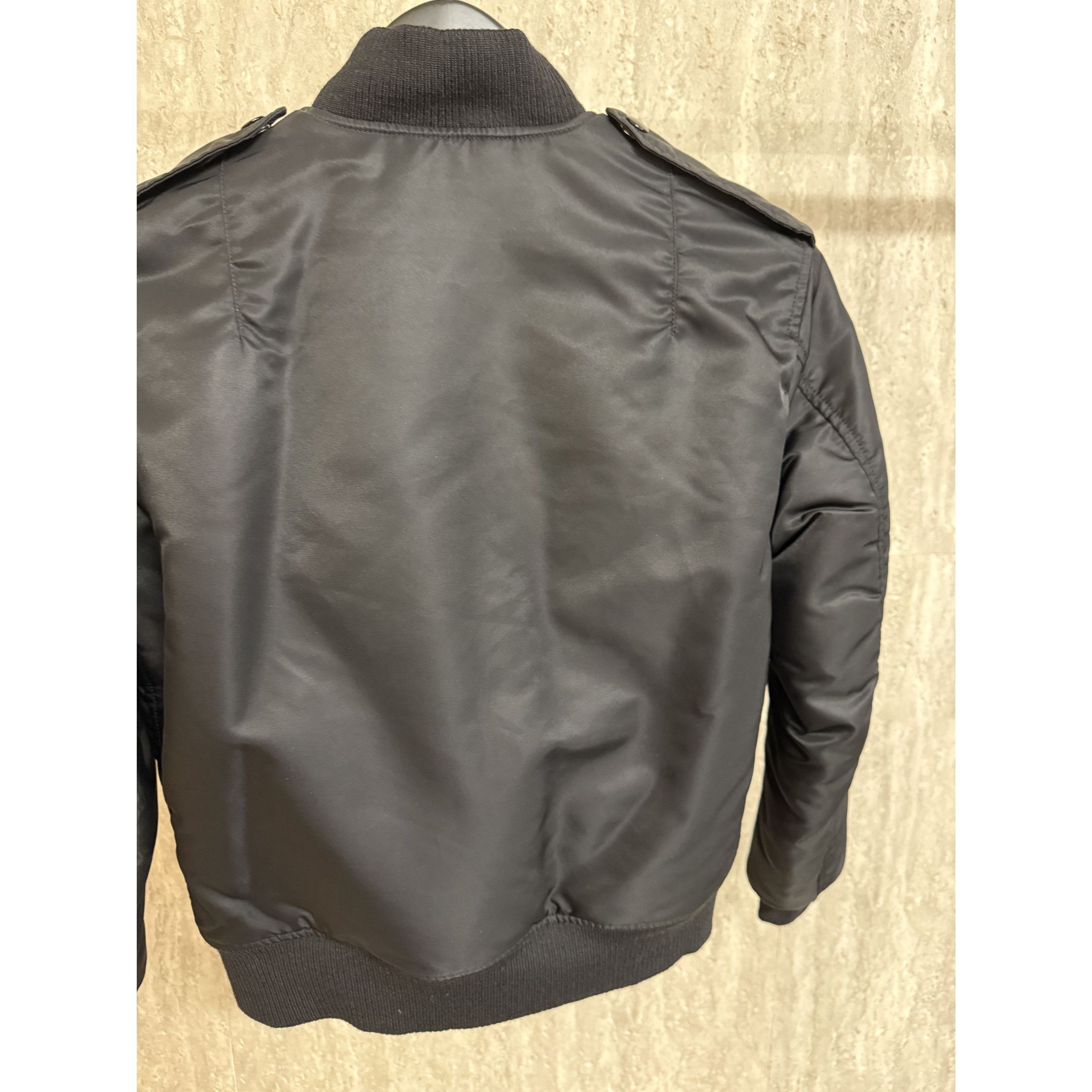 Saint Laurent Paris Saint Laurent Paris Womens Black Bomber Jacket F38 Size XS / US 0-2 / IT 36-38 - 8 Thumbnail