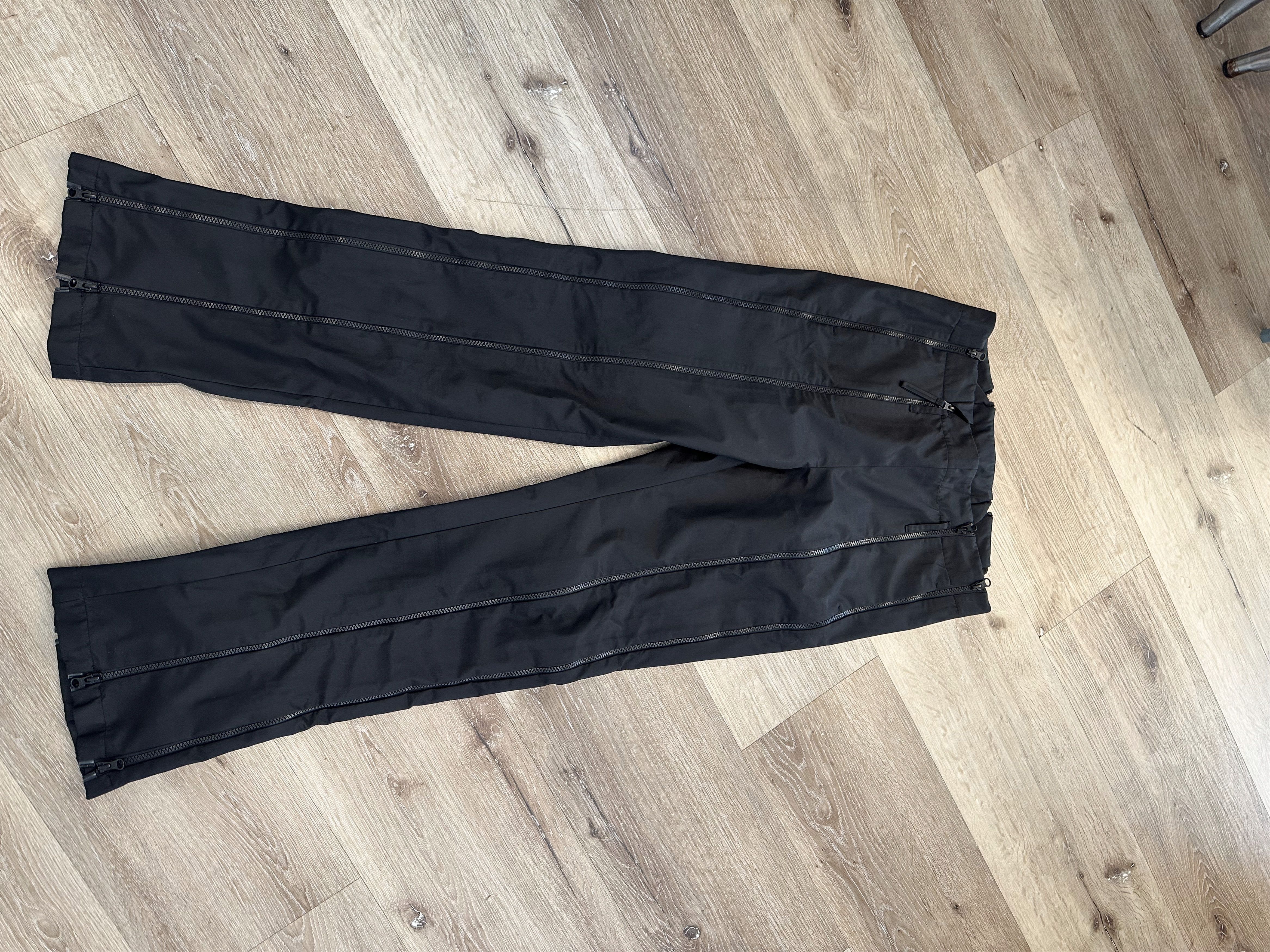POST ARCHIVE FACTION (PAF) Black Center Trousers Size US 34 / EU 50 - 1 Thumbnail