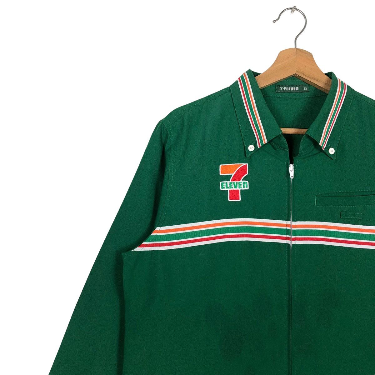 Japanese Brand 🔥LONG SLEEVE WORK VINTAGE 7-ELEVEN BIG LOGO JAPAN Size US M / EU 48-50 / 2 - 7 Thumbnail