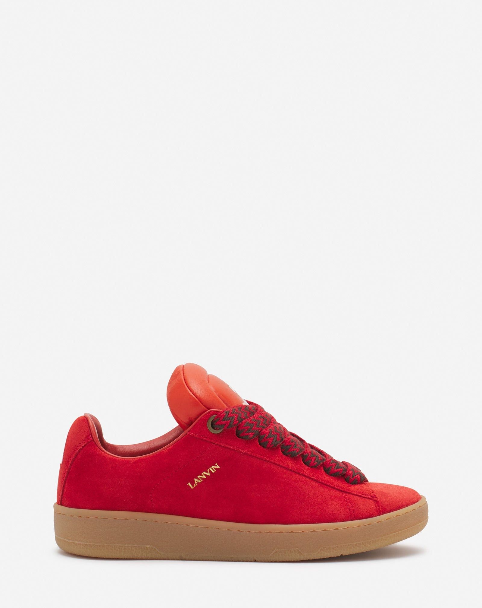 Future × Lanvin os11x1224 Dup / Hyper Curb Low-Top Sneakers in Red Size US 7 / IT 37 - 1 Thumbnail