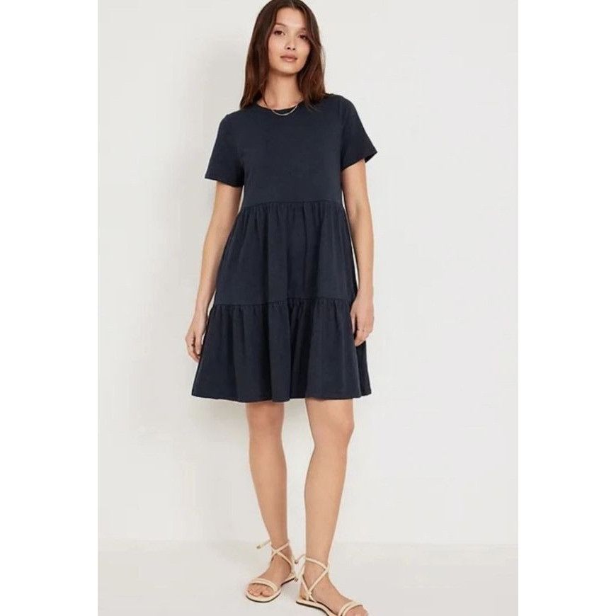 Gap GAP Short Sleeve Tiered Dress With Pockets XXL 100% Cotton B Size XXL / US 16-18 / IT 52-54 - 1 Thumbnail