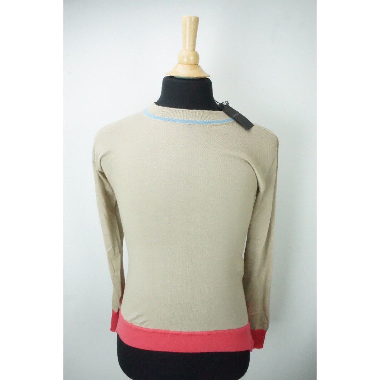 Giorgio Armani Giorgio Armani Black Label Beige Blue Pink Woven Cashmere Bl Size XL / US 12-14 / IT 48-50 - 1 Thumbnail