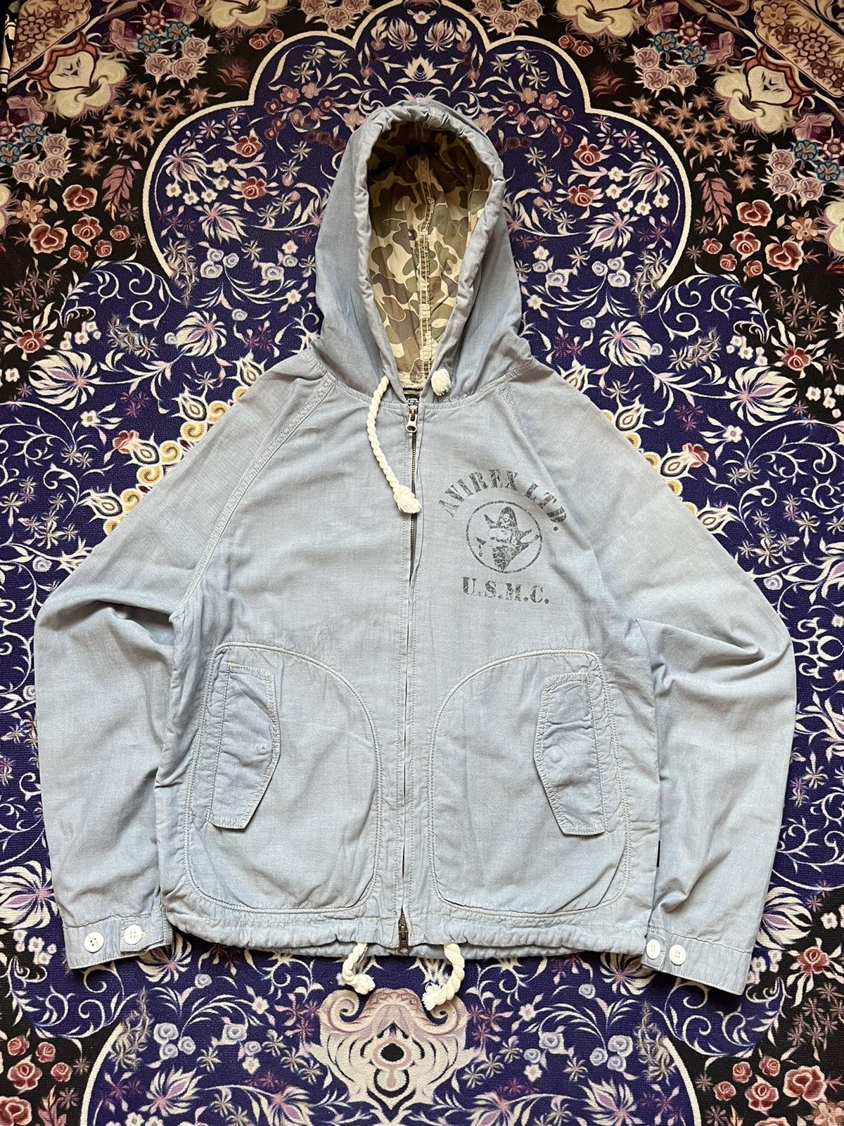 Avirex Camouflaged Avirex USMC Military Vintage Hooded Jacket Size US M / EU 48-50 / 2 - 2 Thumbnail