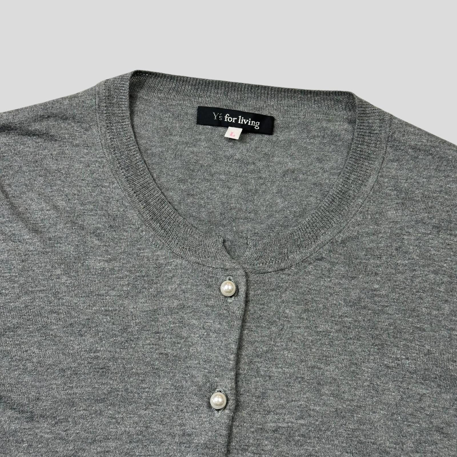 Yohji Yamamoto Y’s by Yohji Yamamoto Pearl Button Cardigan - S/M Size M / US 6-8 / IT 42-44 - 2 Thumbnail