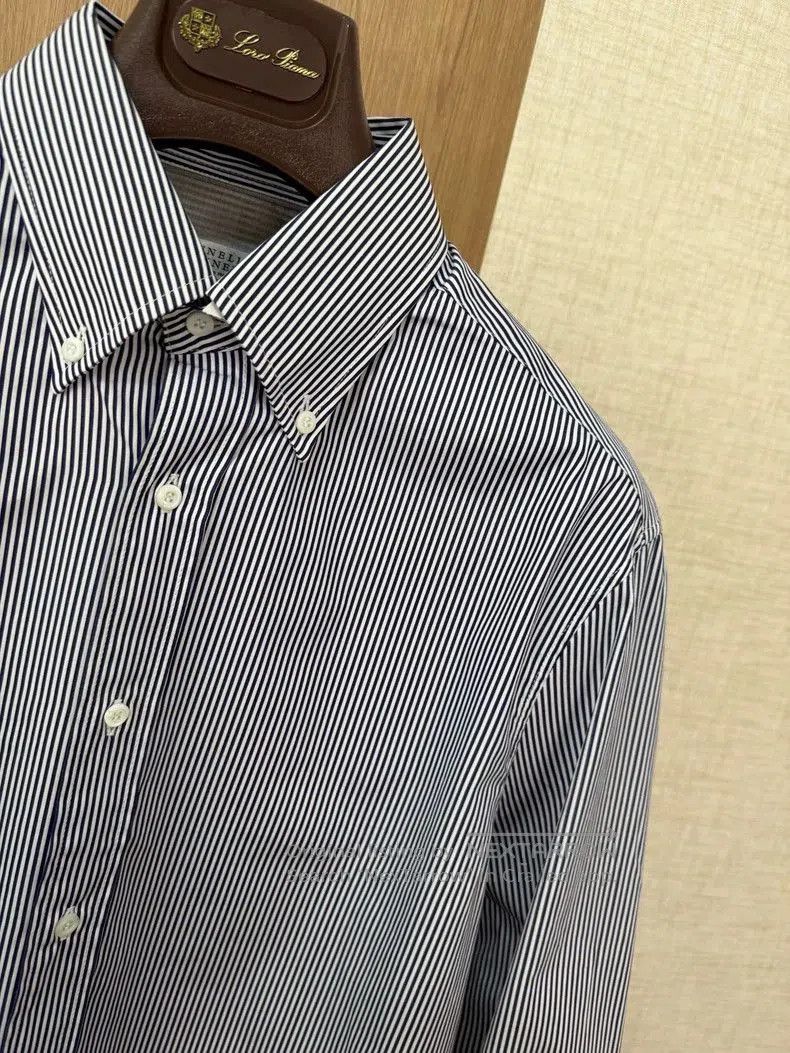 Brunello Cucinelli Brunello Cucinelli Men's Cotton Shirt. Size US M / EU 48-50 / 2 - 3 Thumbnail