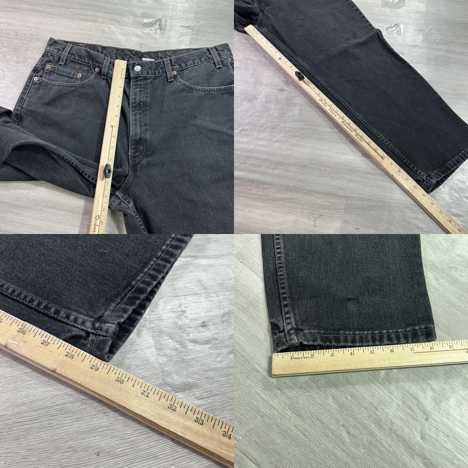 Levi's VINTAGE Levi's 550 Jeans Mens 40x30 Gray Relaxed Tapered Denim Made USA 90s Size US 40 / EU 56 - 8 Thumbnail